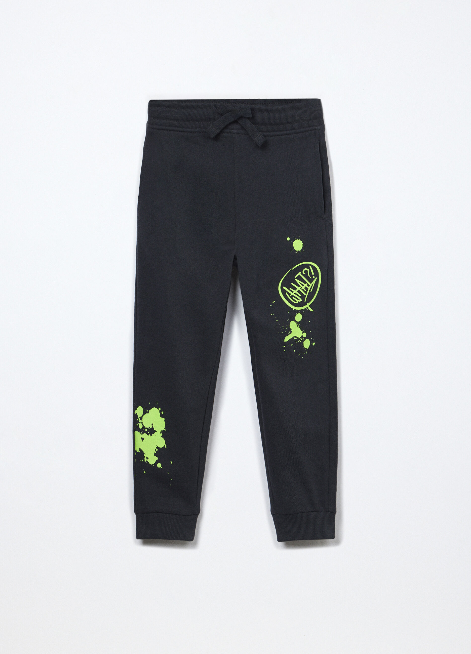 Jogger in french terry di puro cotone bambino_0