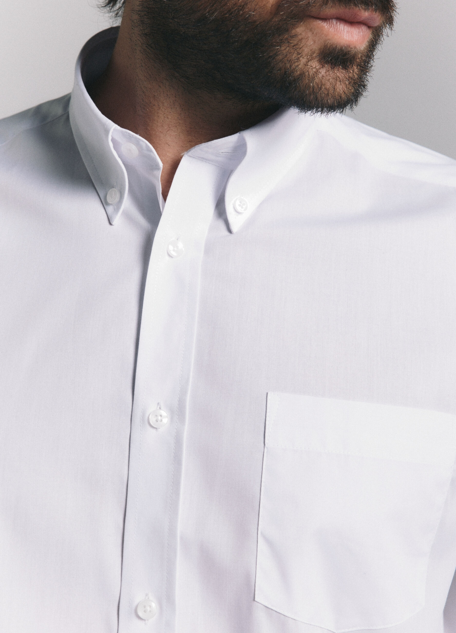 Camicia regular fit con colletto button down uomo