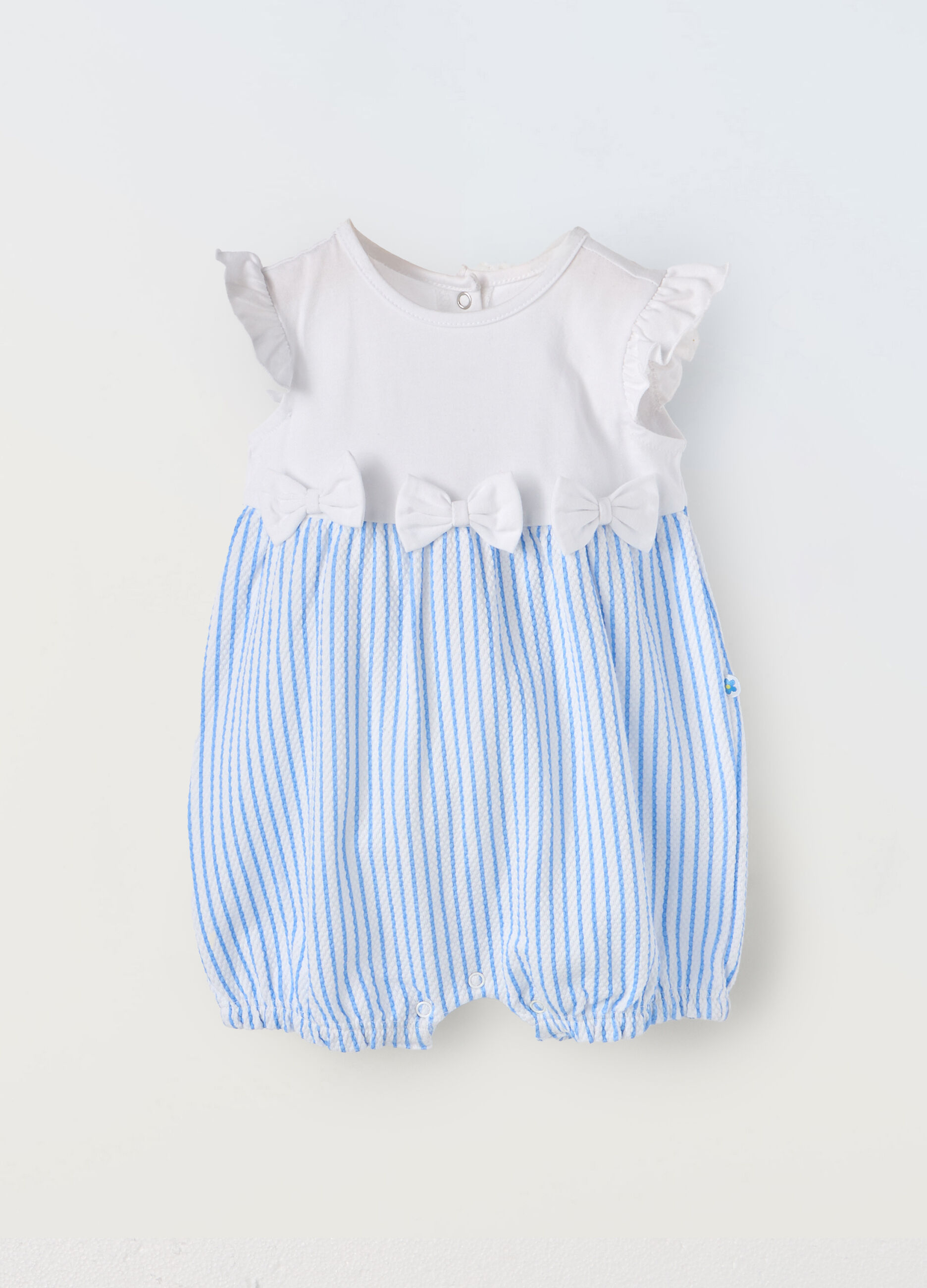 Pagliaccetto in cotone stretch neonata_0