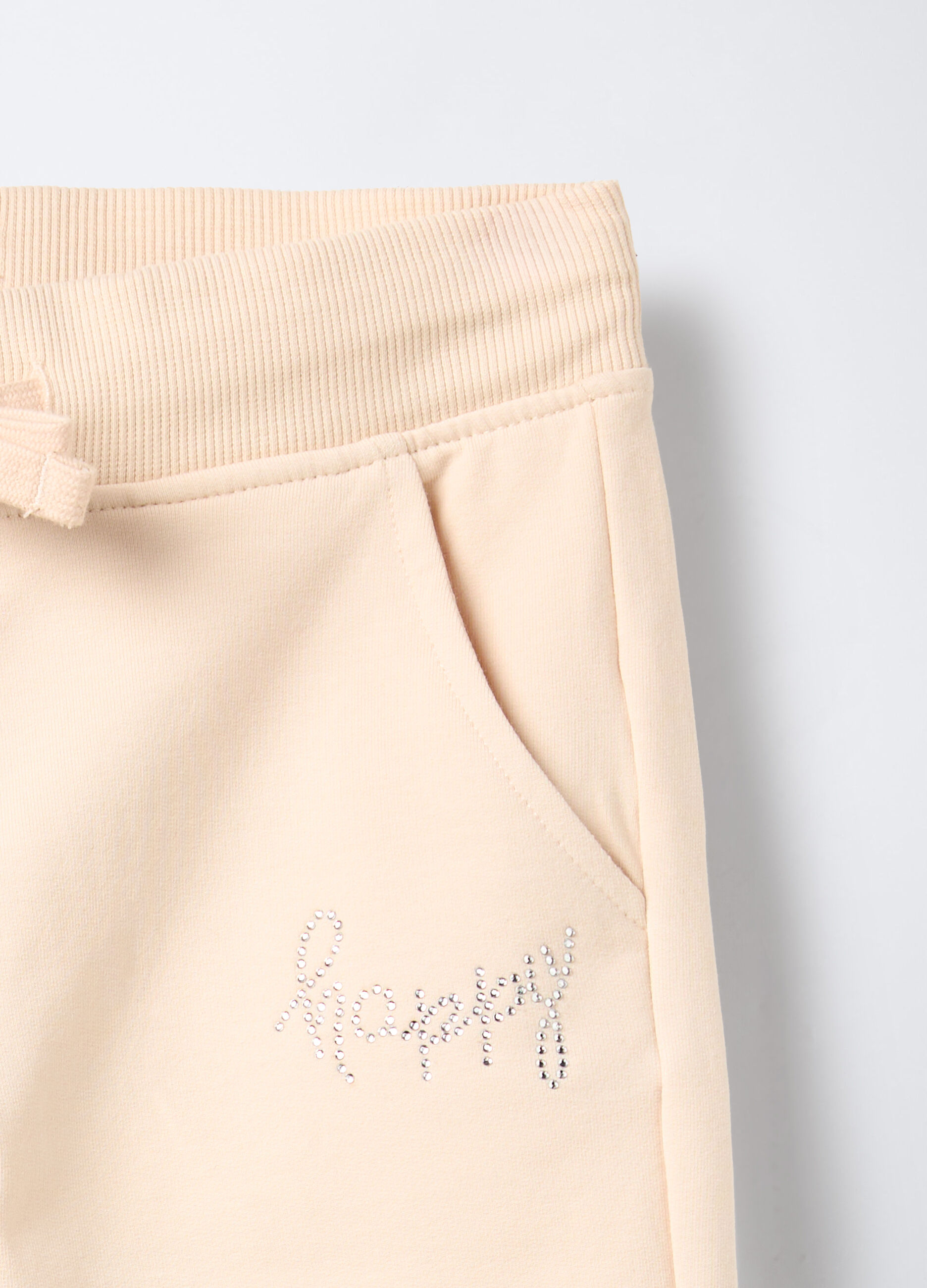 Jogger in cotone garzato stretch Fit Regular bambina_2