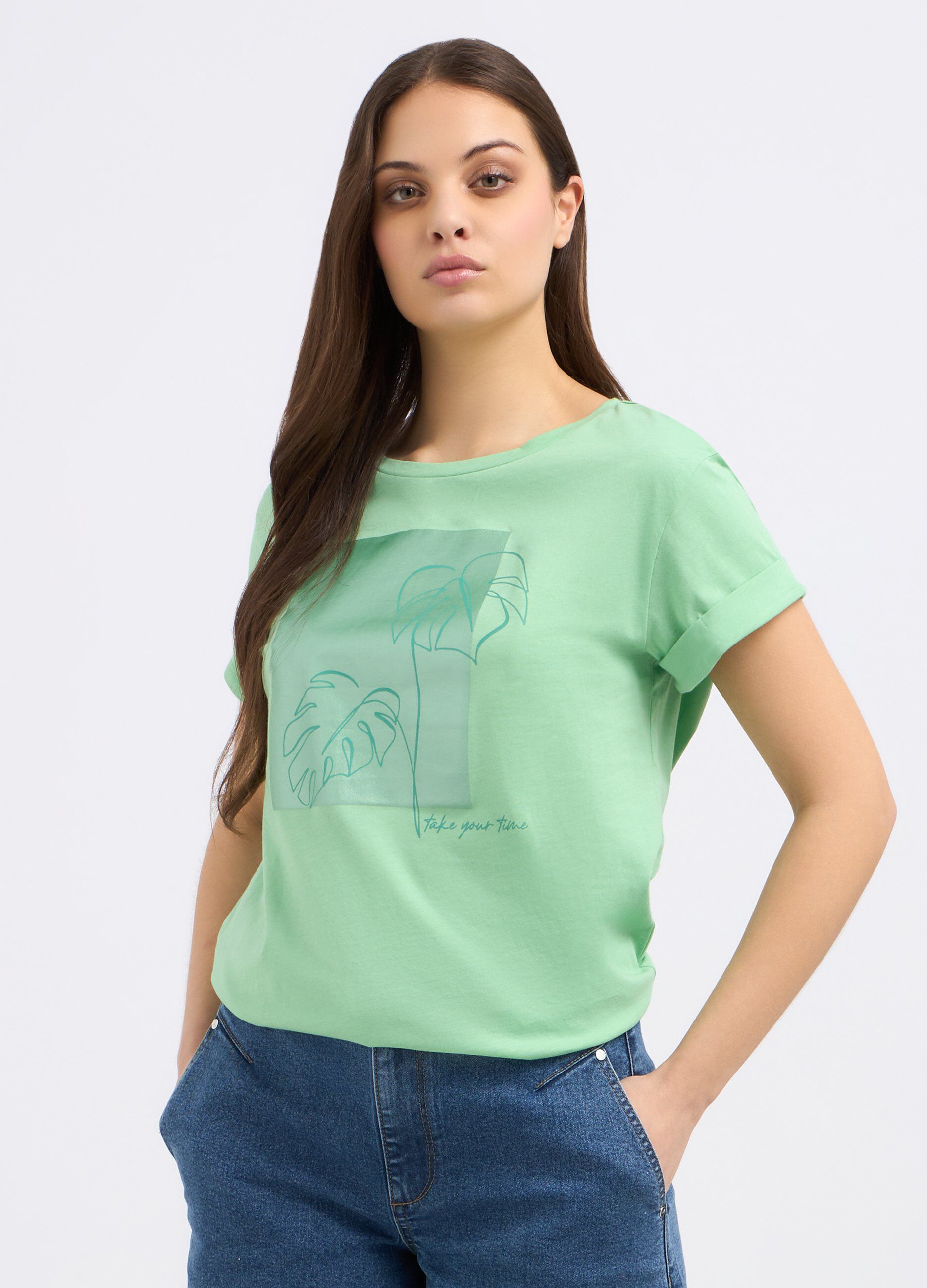 T-shirt in puro cotone donna_0
