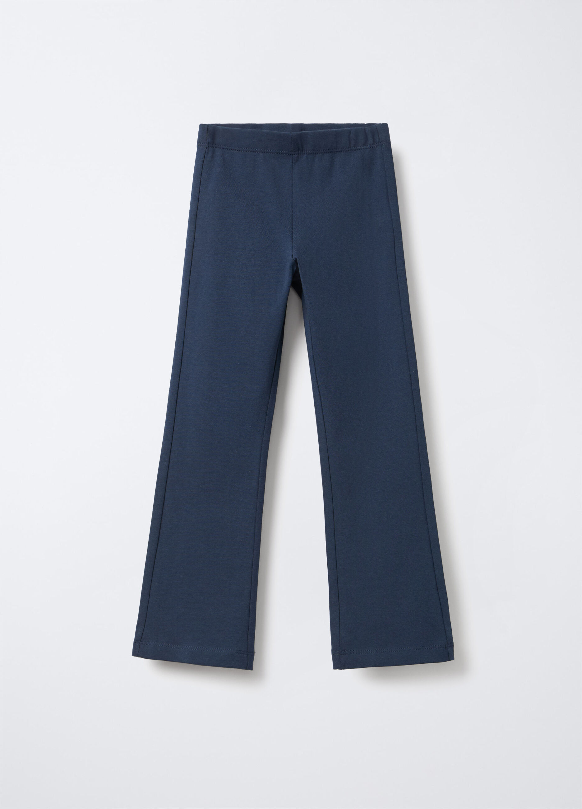 Leggings in jersey di cotone stretch Flare Fit bambina_0