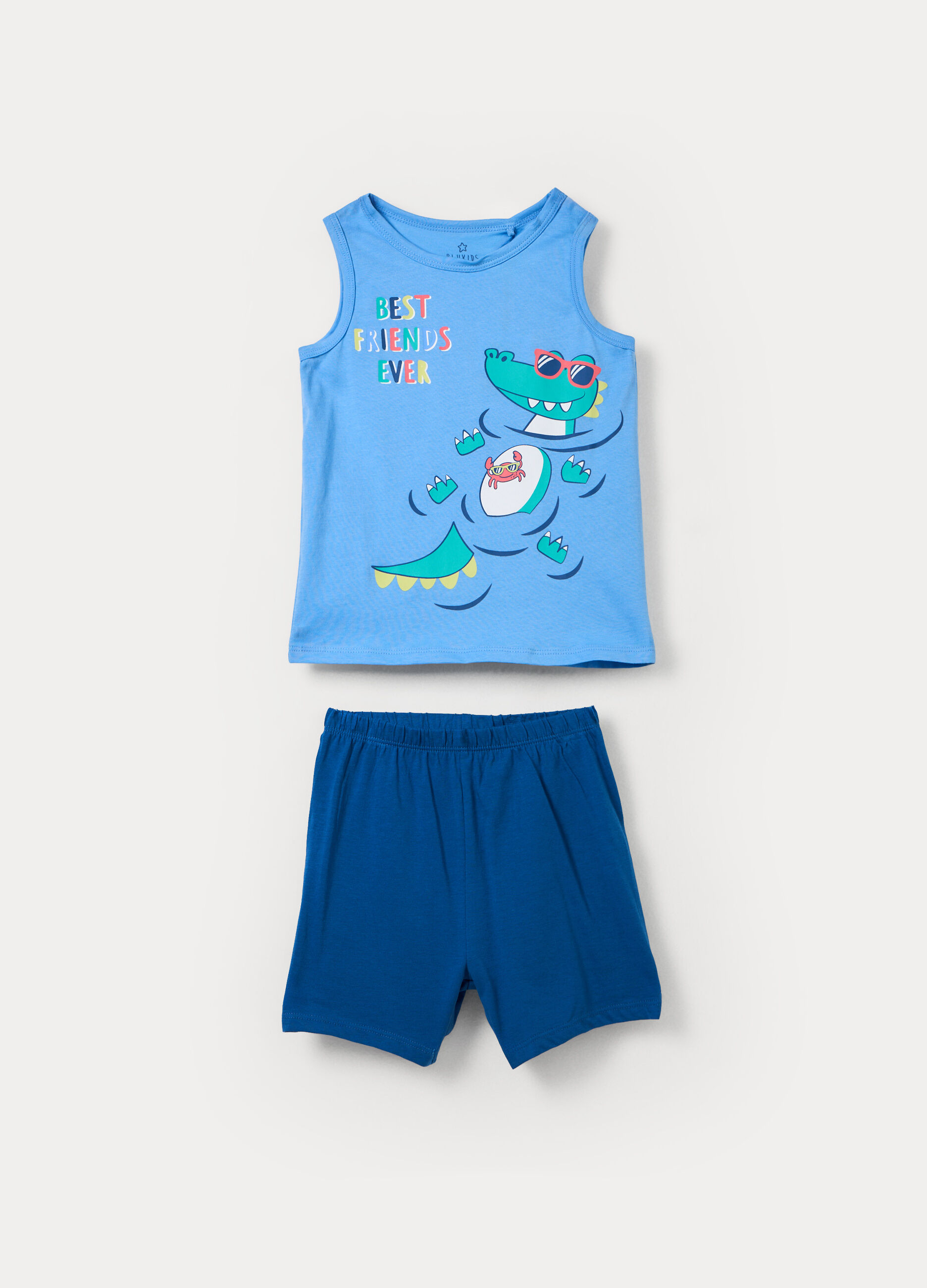Set pigiama in jersey di puro cotone _0