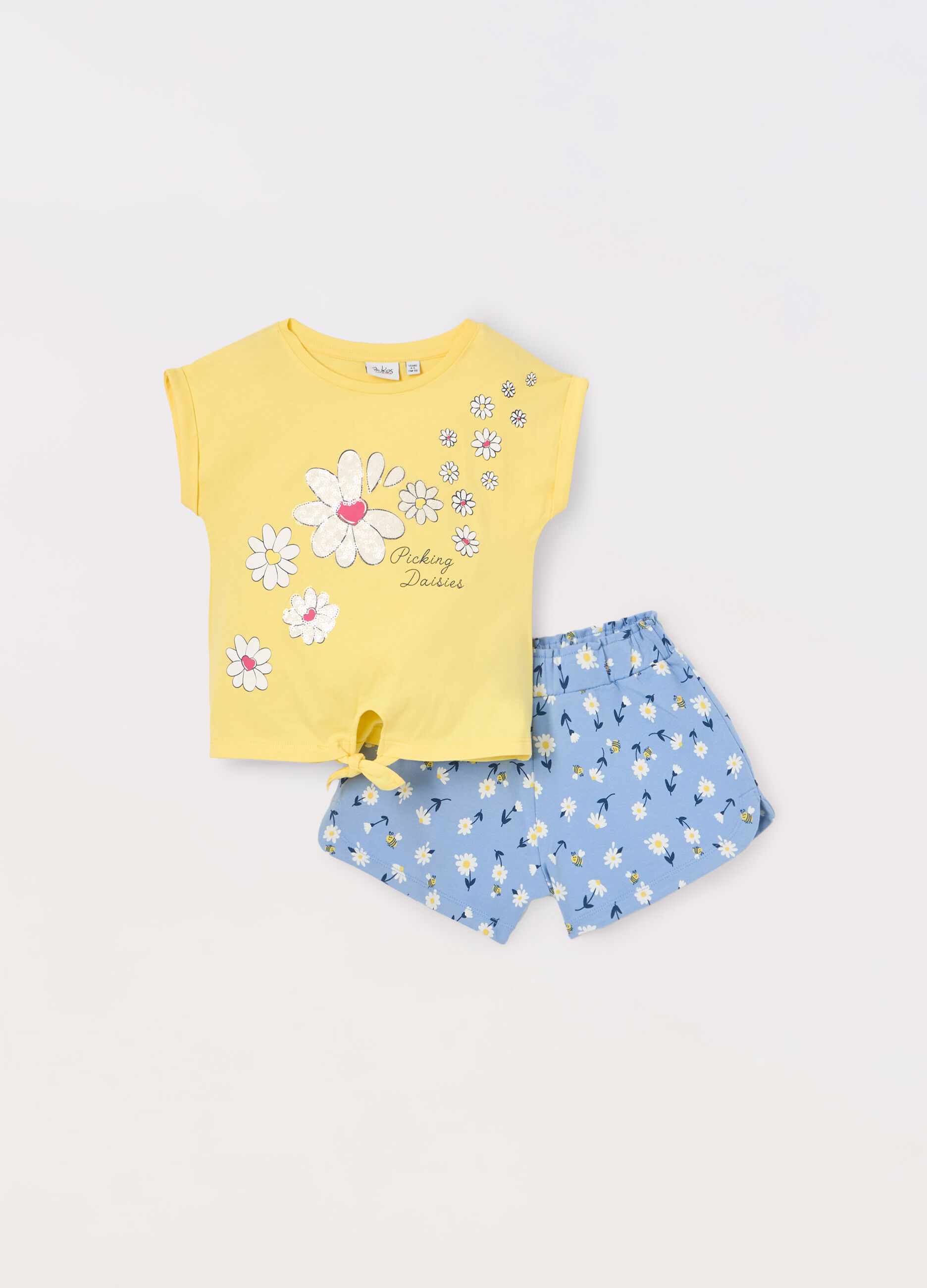 Jogging set in cotone jersey bambina_0