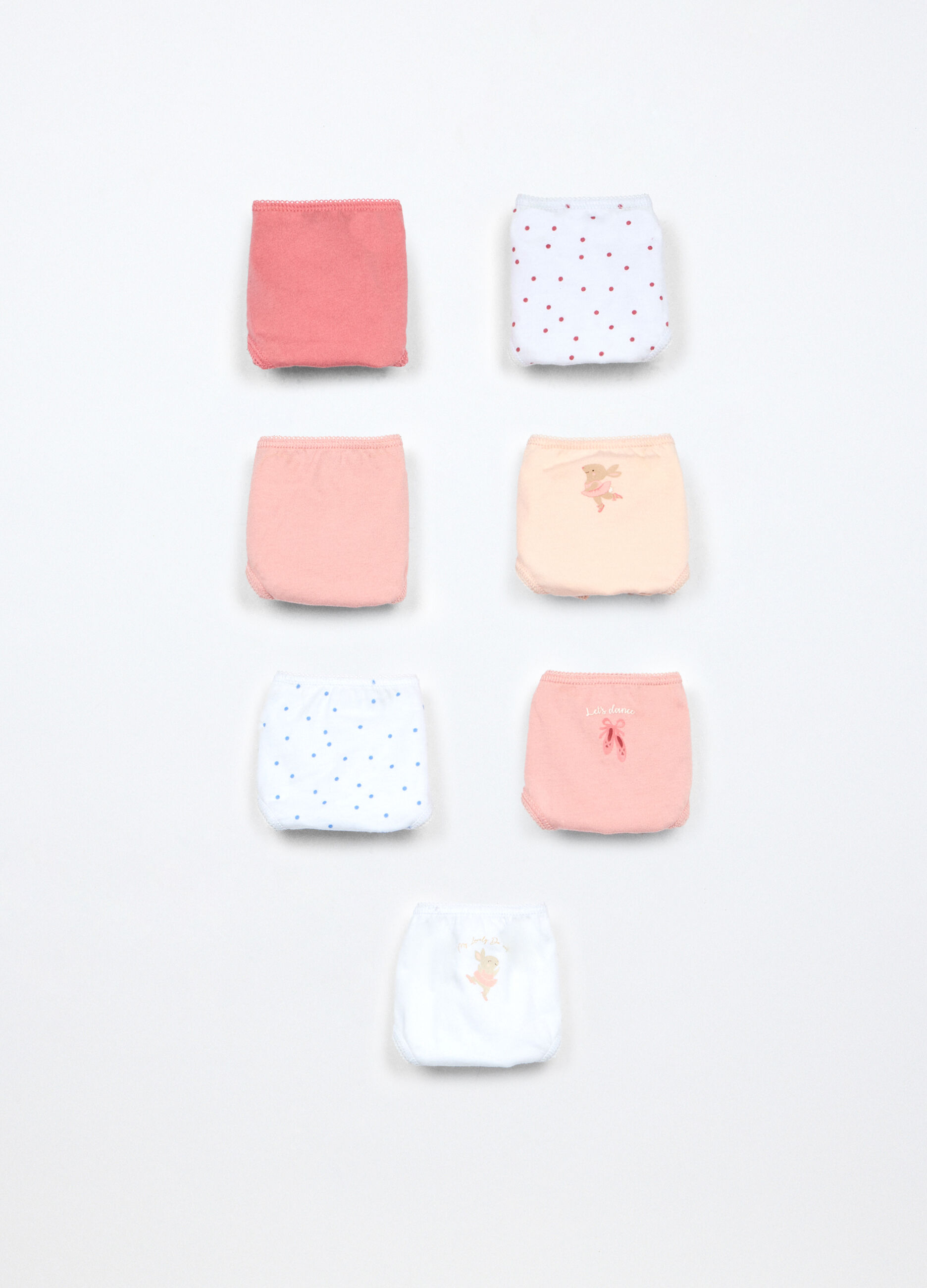 Pack 7 slip in jersey di puro cotone neonata_0