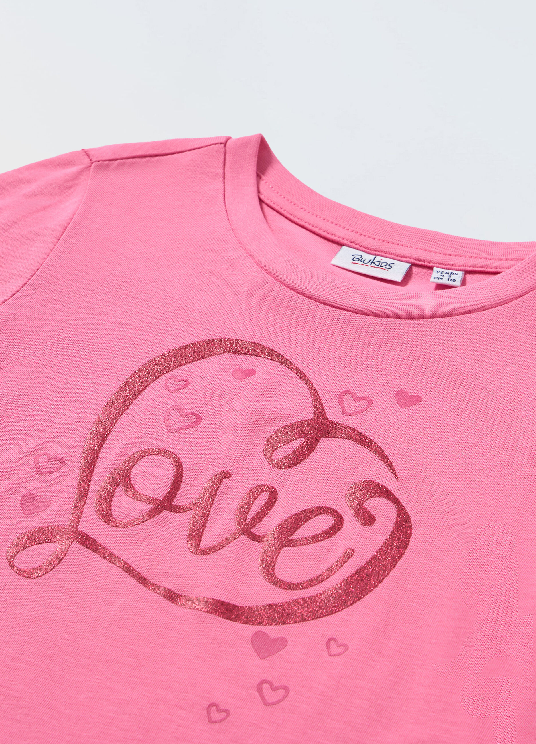 T-shirt in puro cotone a maniche lunghe bambina_1