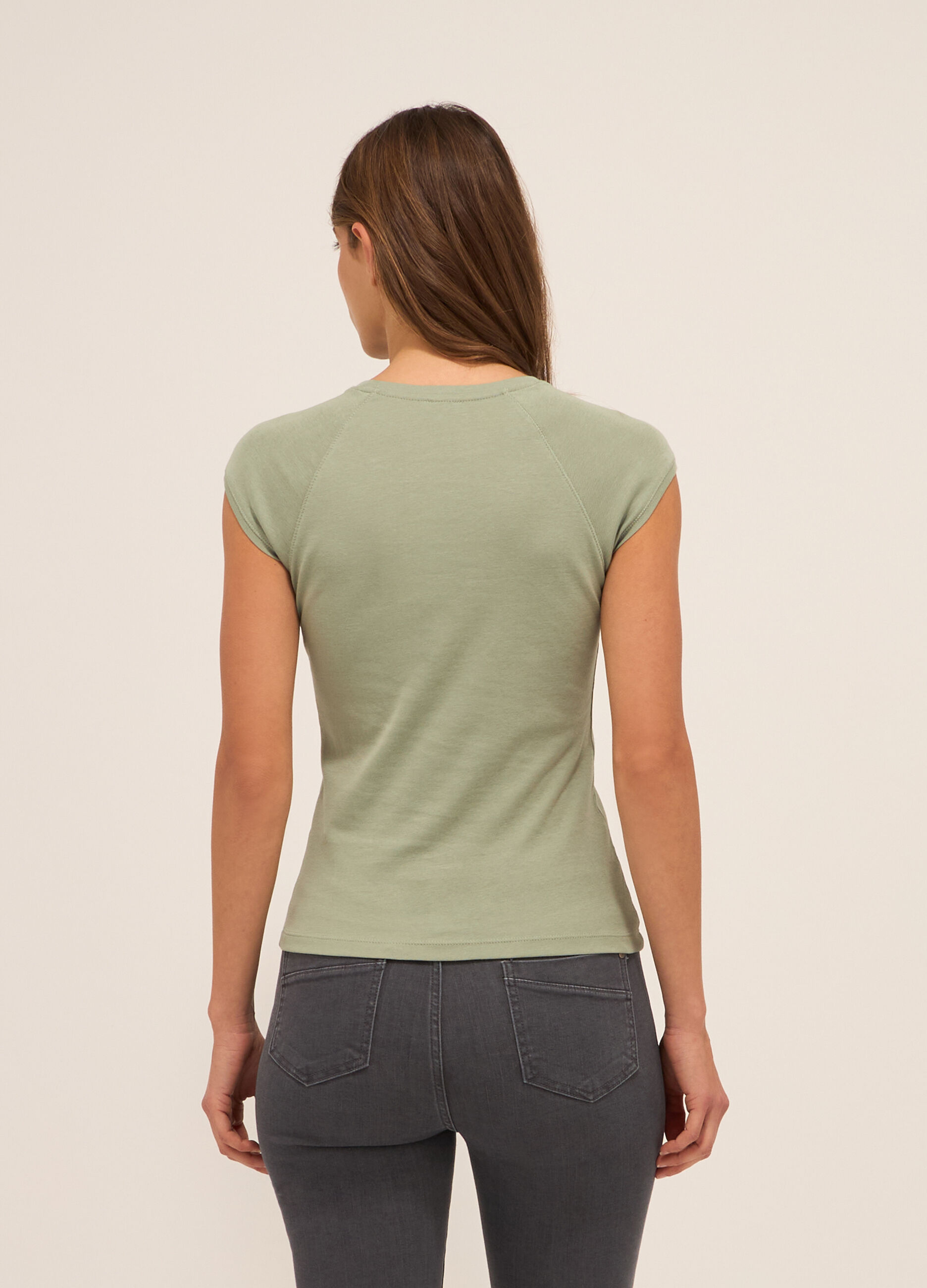 T-shirt in puro cotone donna_1