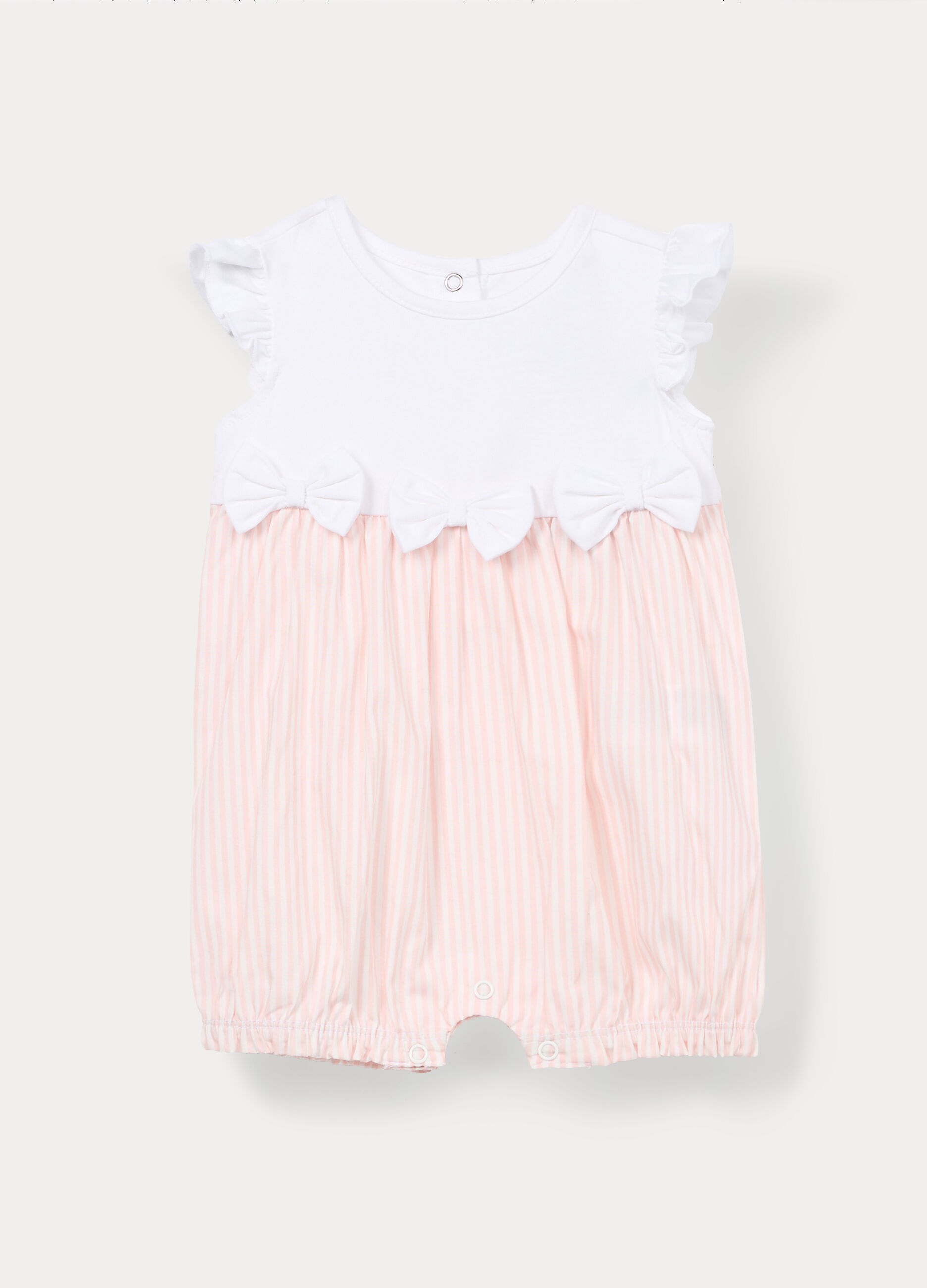 Pagliaccetto in jersey di cotone stretch neonata_0