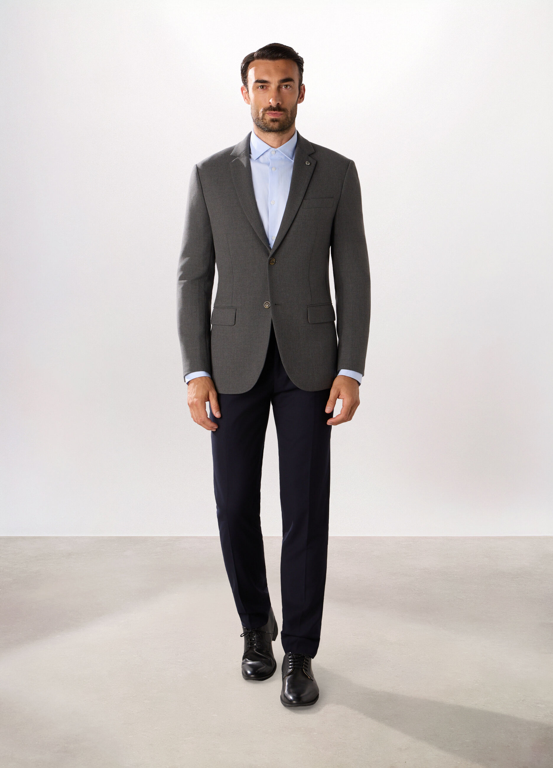 Blazer in tessuto mélange uomo_0