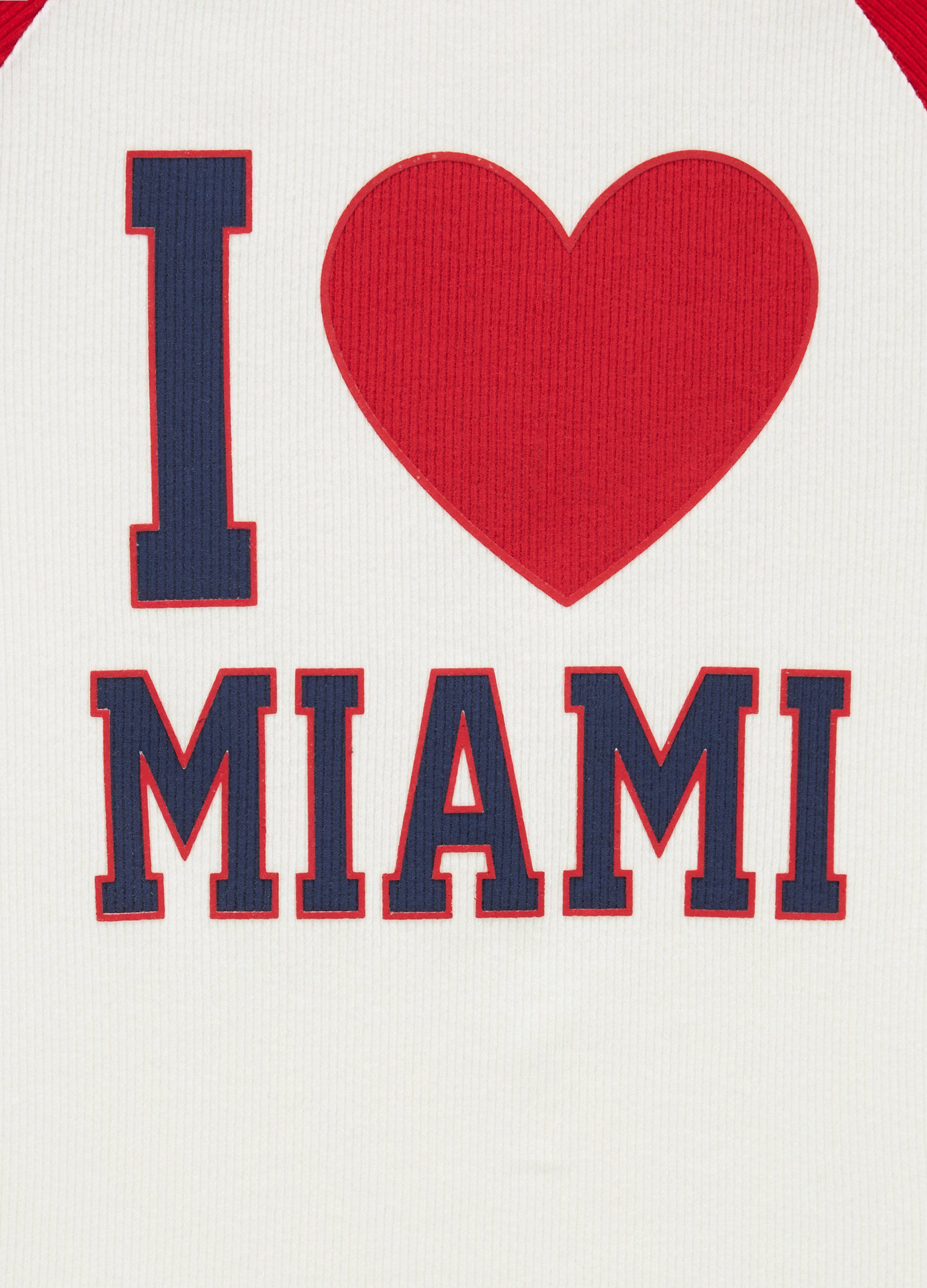 T-shirt in costina di cotone stretch ragazza_1