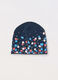Berrettino in cotone stretch con strass neonata_0