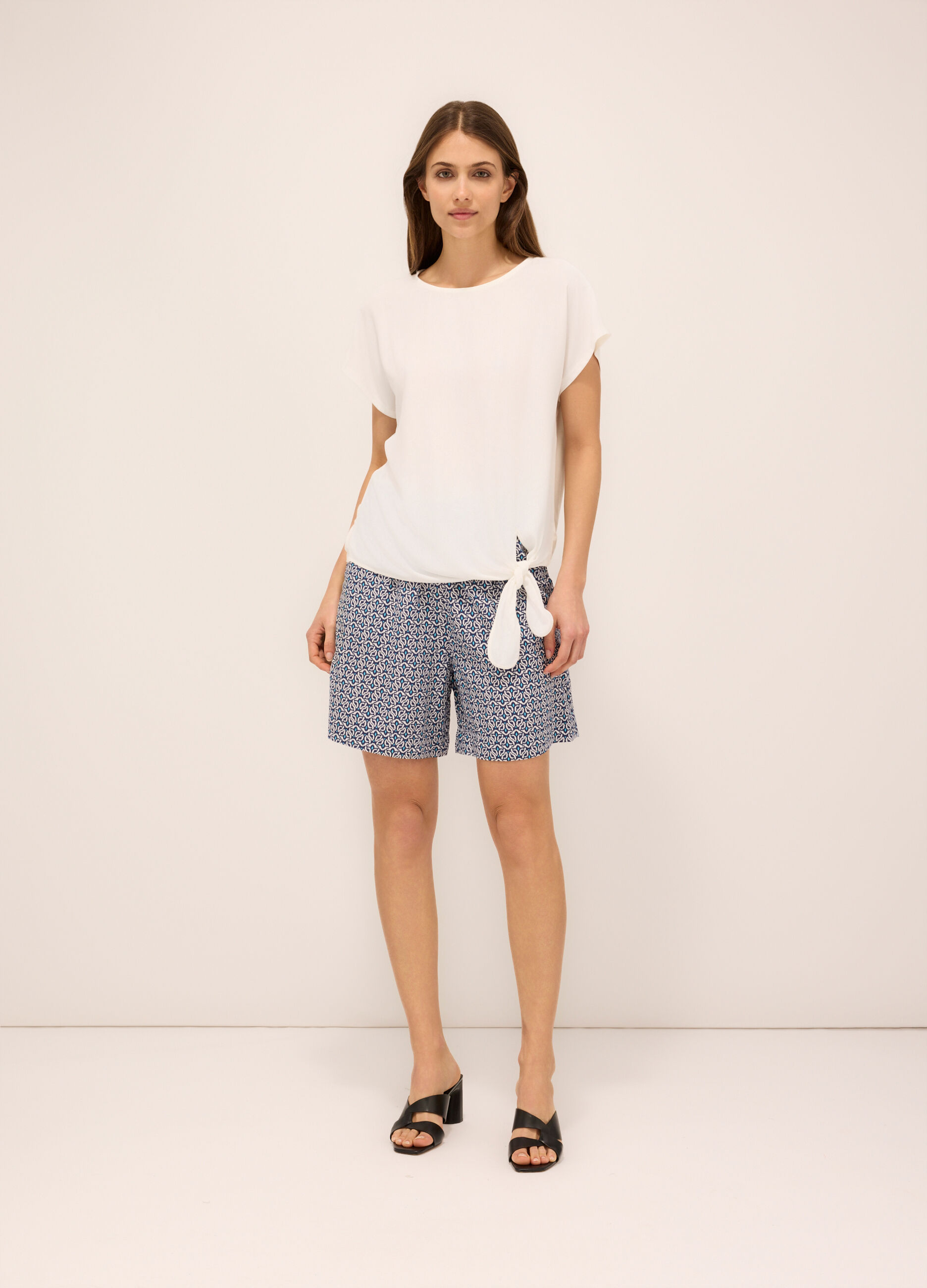 Shorts in pura viscosa donna_0