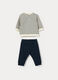 Jogging set in french terry di puro cotone neonato_1