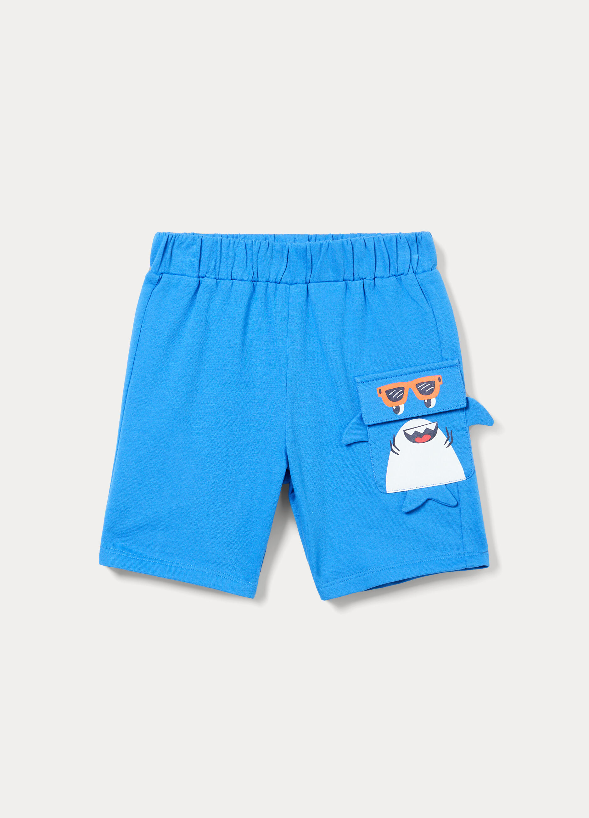 Shorts in french terry di puro cotone bimbo_0