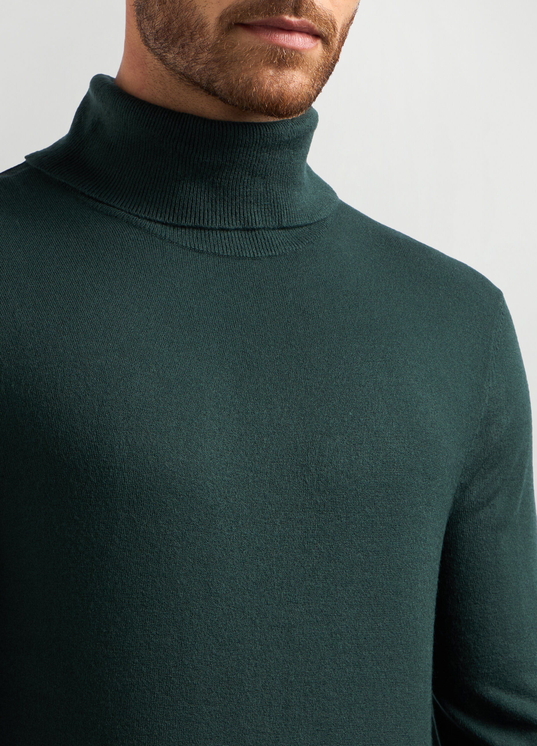 Maglione dolcevita maglia rasata uomo_2