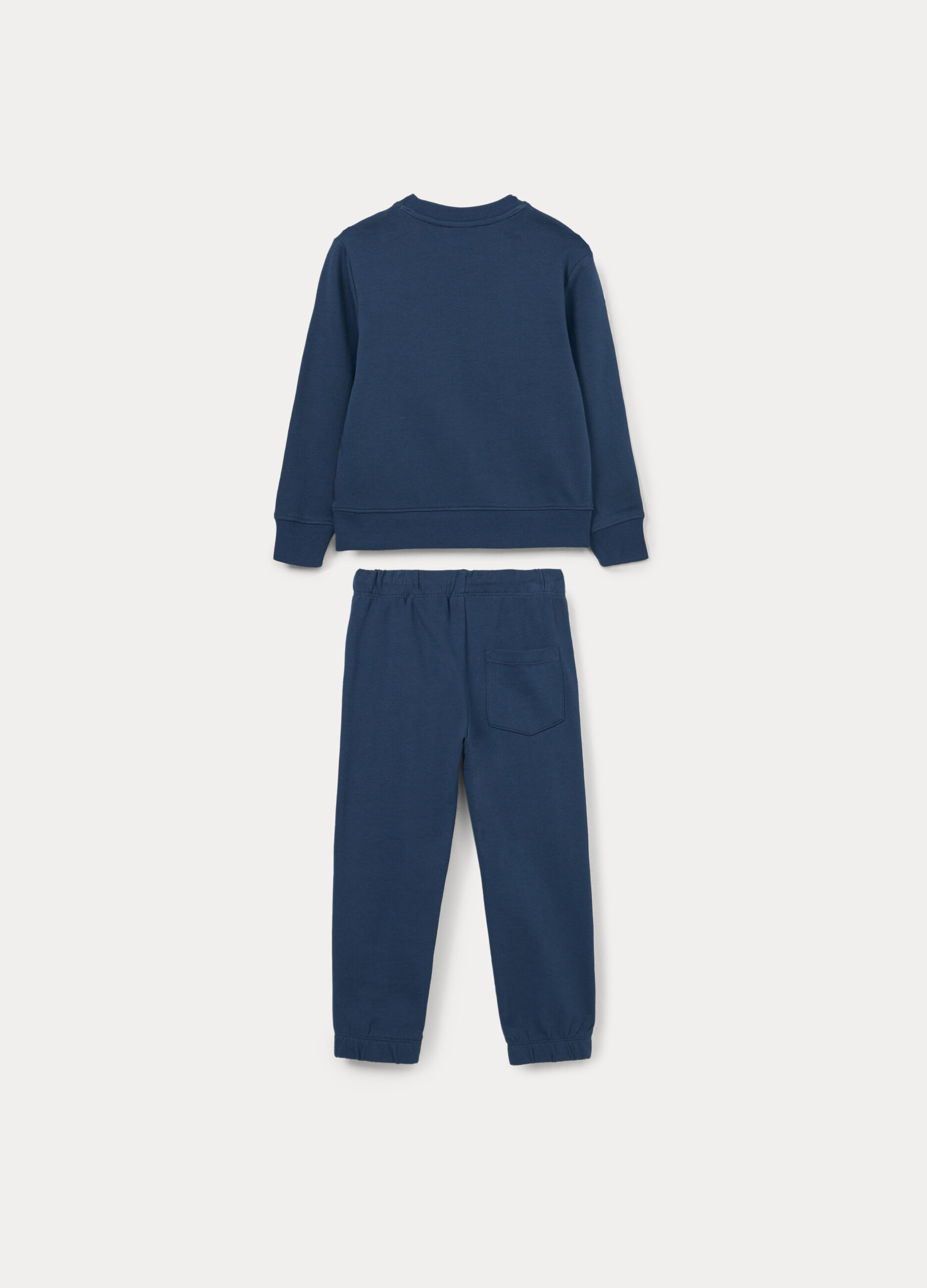Jogging set in french terry di puro cotone bambino _1