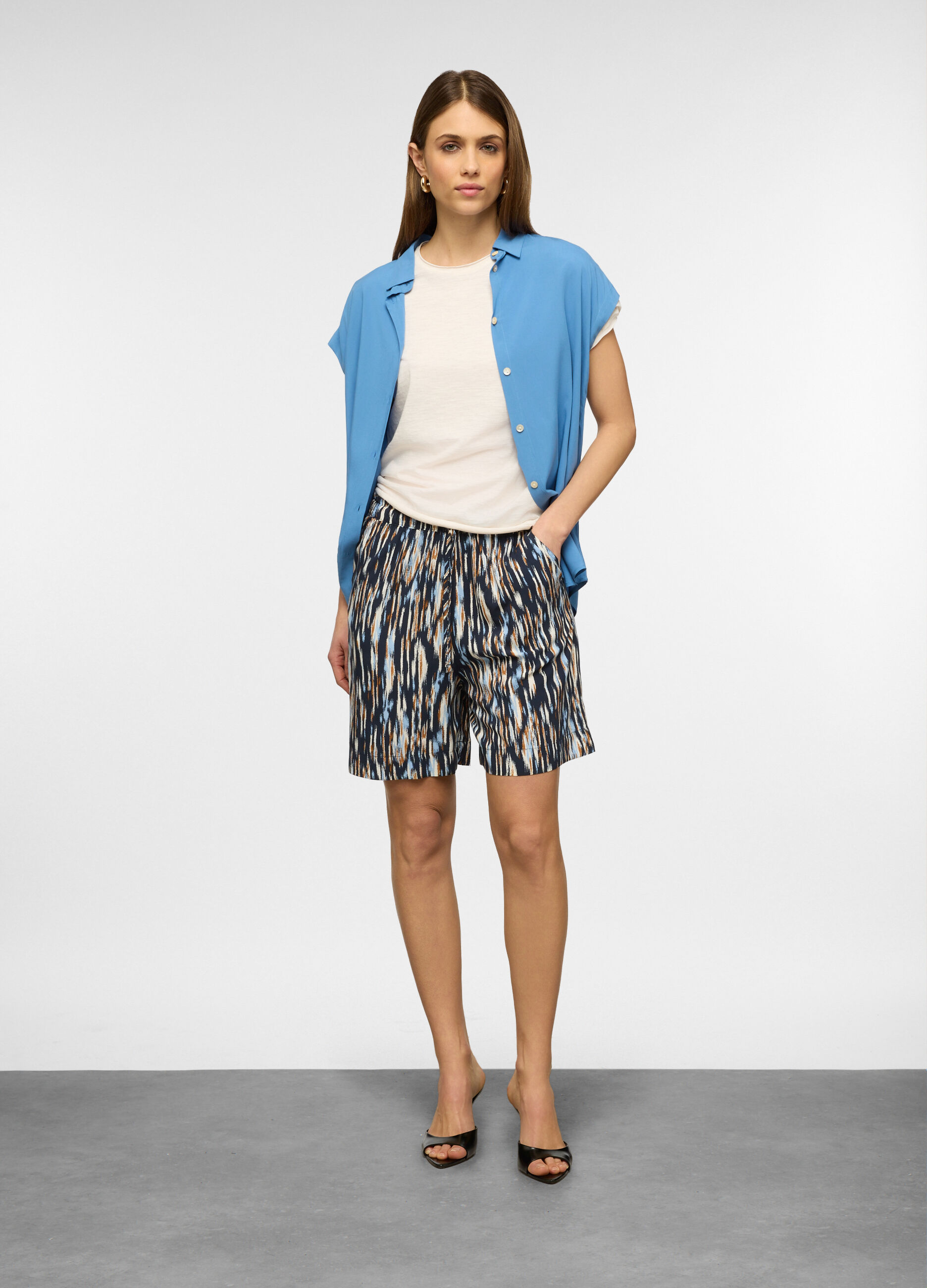 Shorts in pura viscosa donna_0