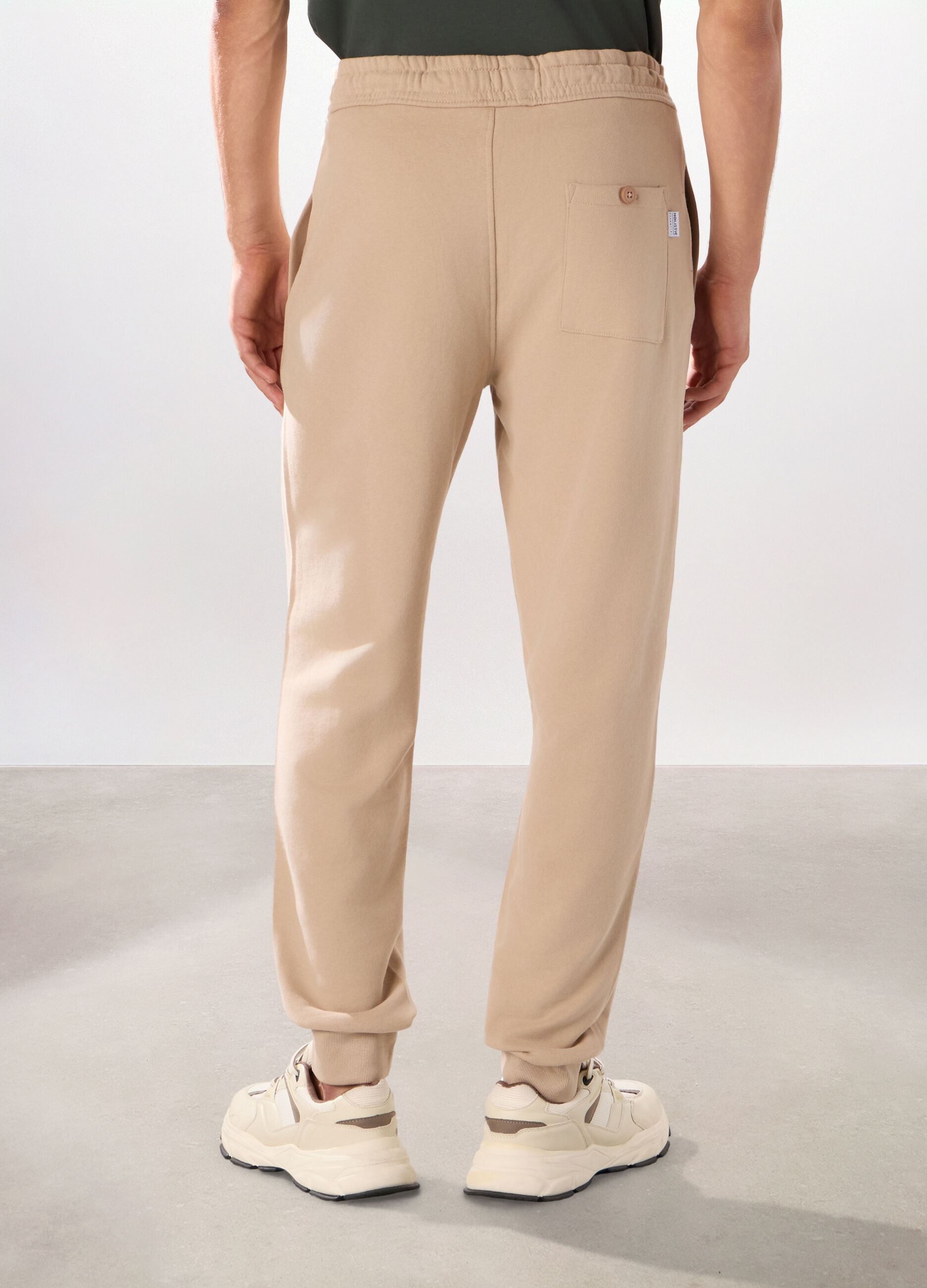Jogger slim in puro cotone uomo