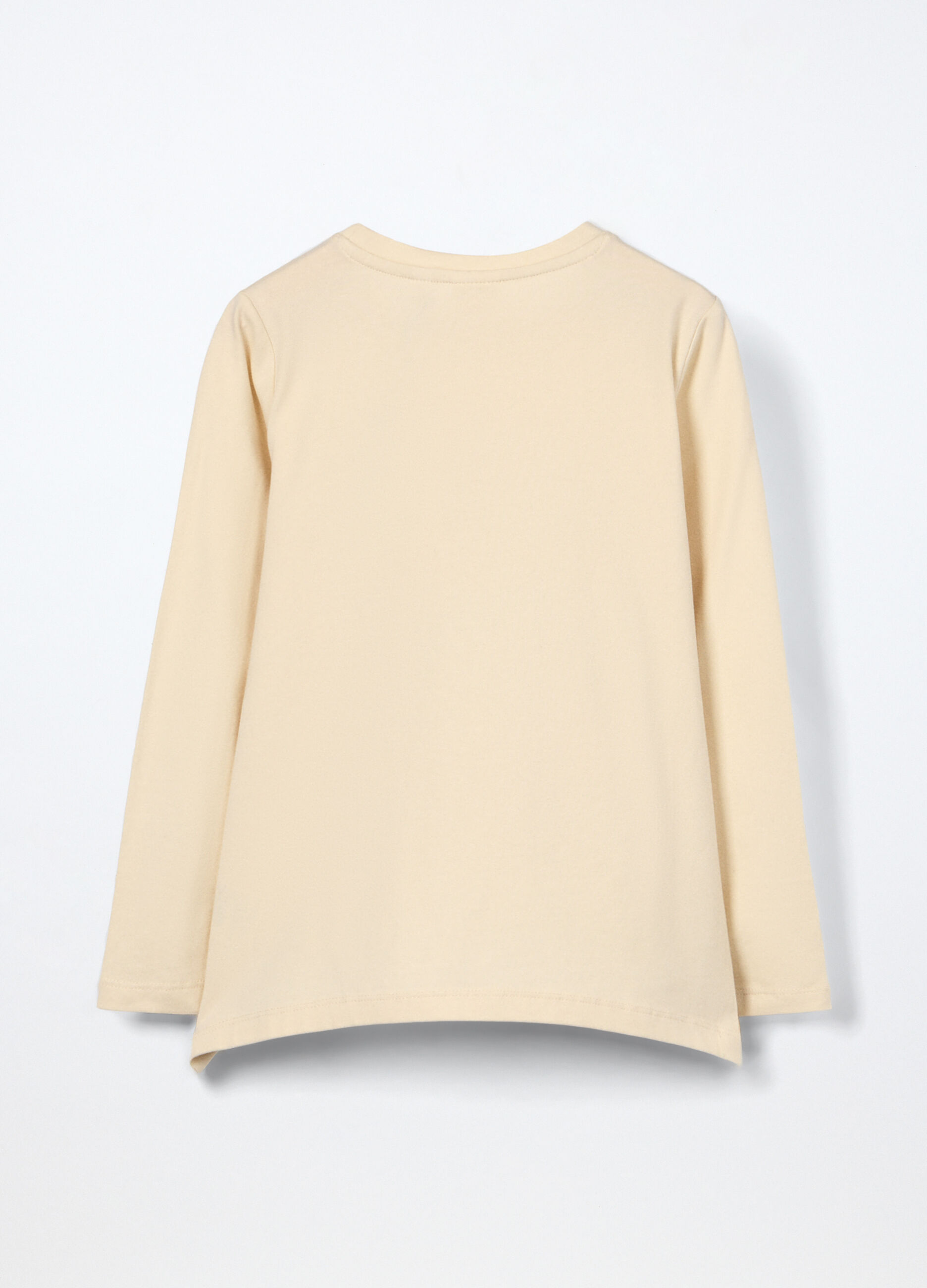 T-shirt in jersey di cotone stretch bambina_1