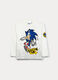 T-shirt Sonic in jersey di puro cotone bambino_0