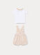 Set t-shirt + salopette in puro cotone neonato_1
