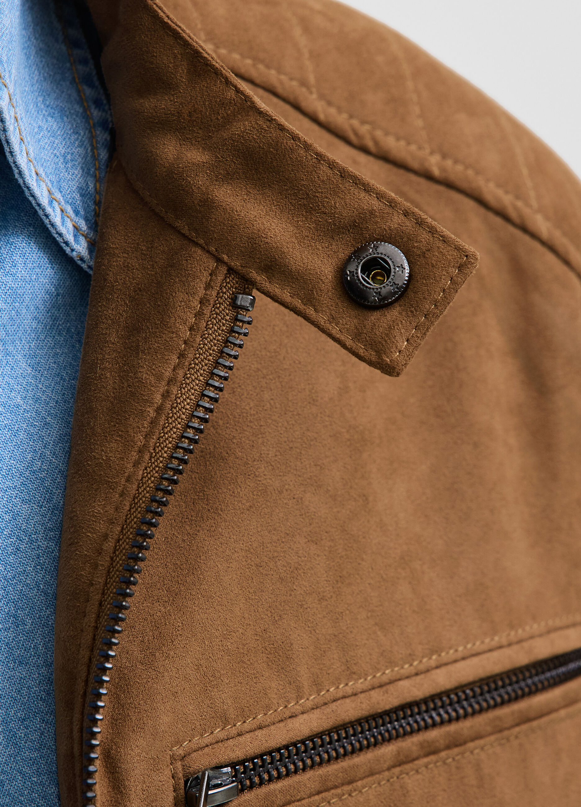 Giacca in ECOpelle scamosciata uomo_4