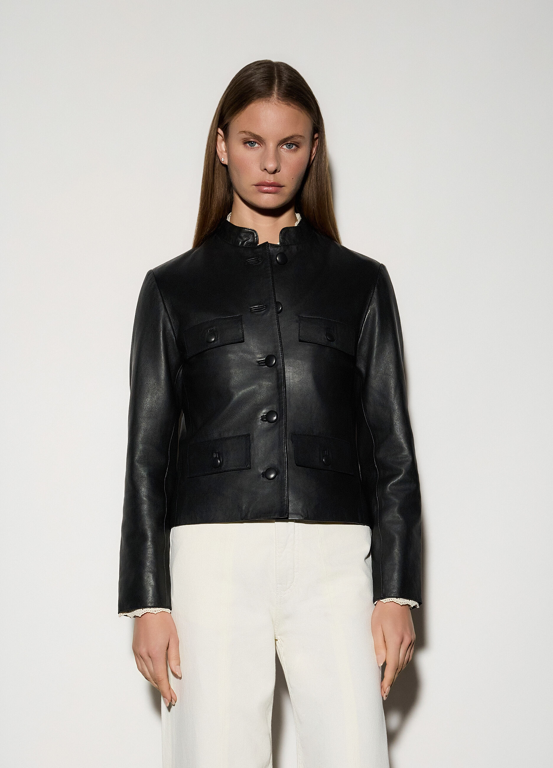 Giacca in vera pelle donna_1