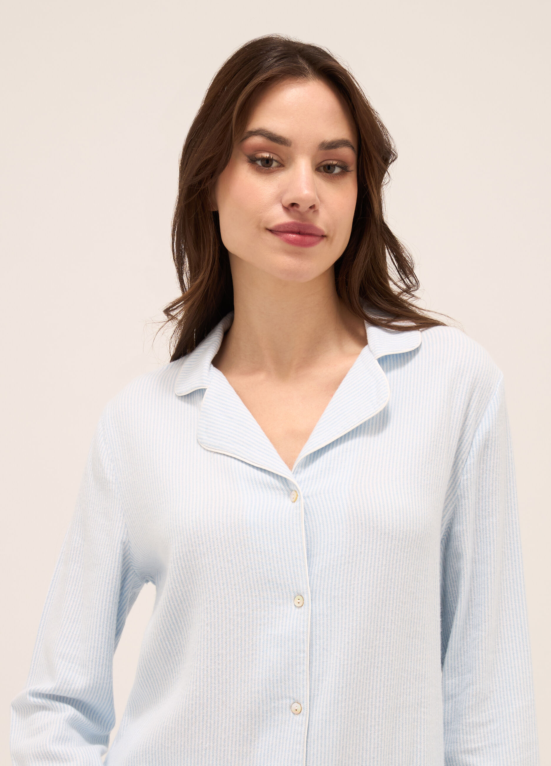 Set pigiama in flanella di misto cotone donna_2