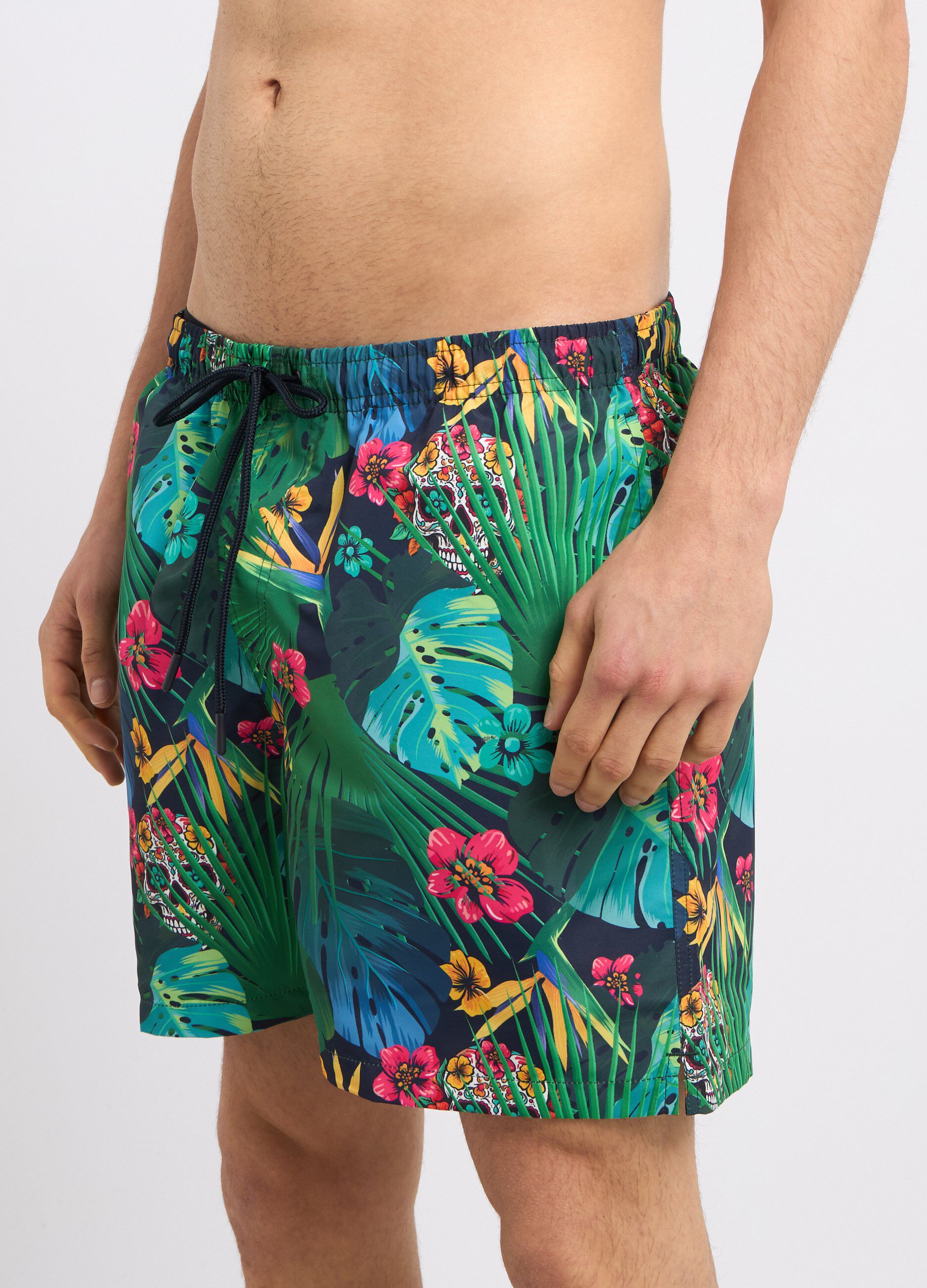 Costume shorts con stampa uomo_2