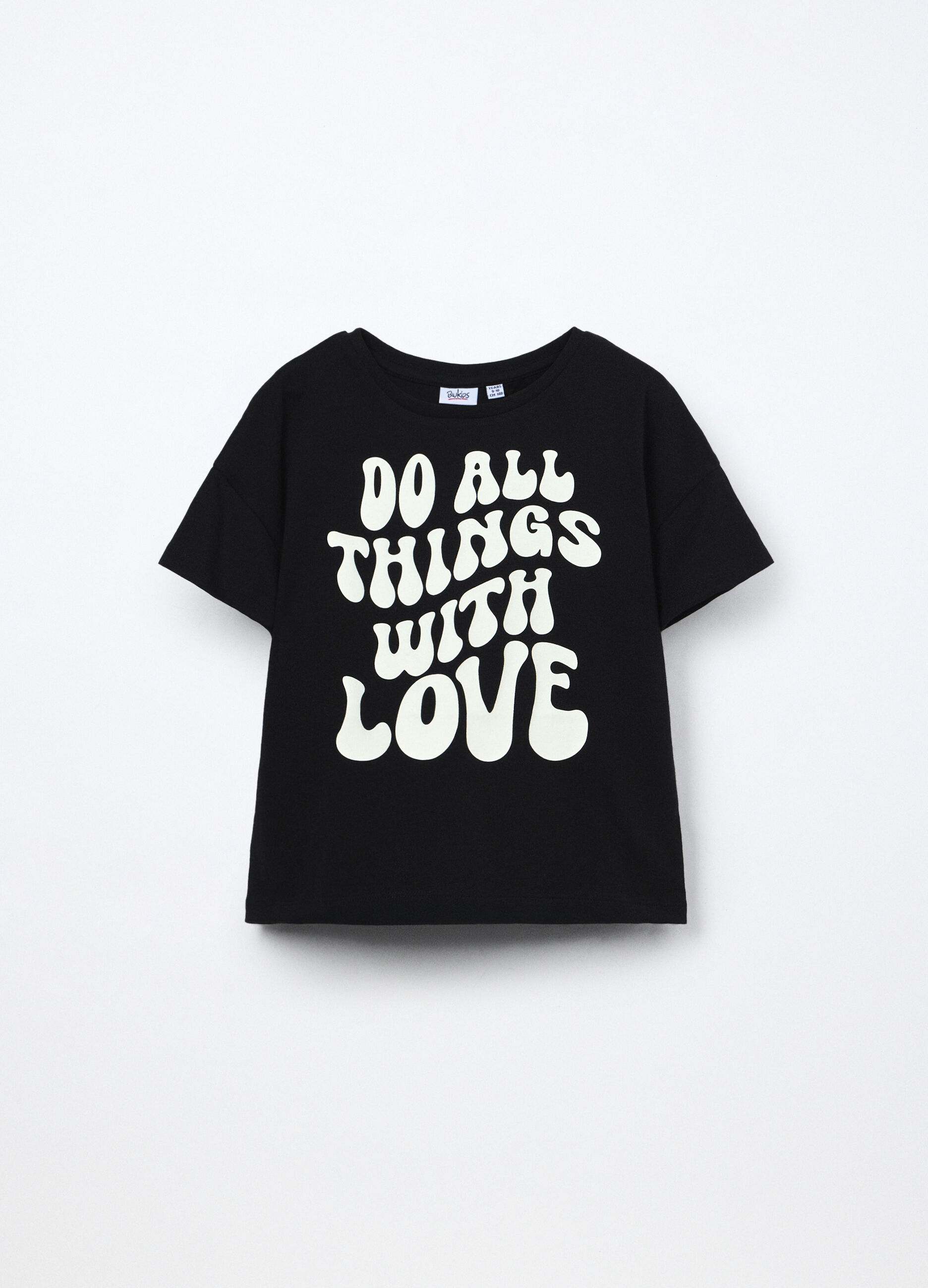 T-shirt in jersey di puro cotone ragazza_0