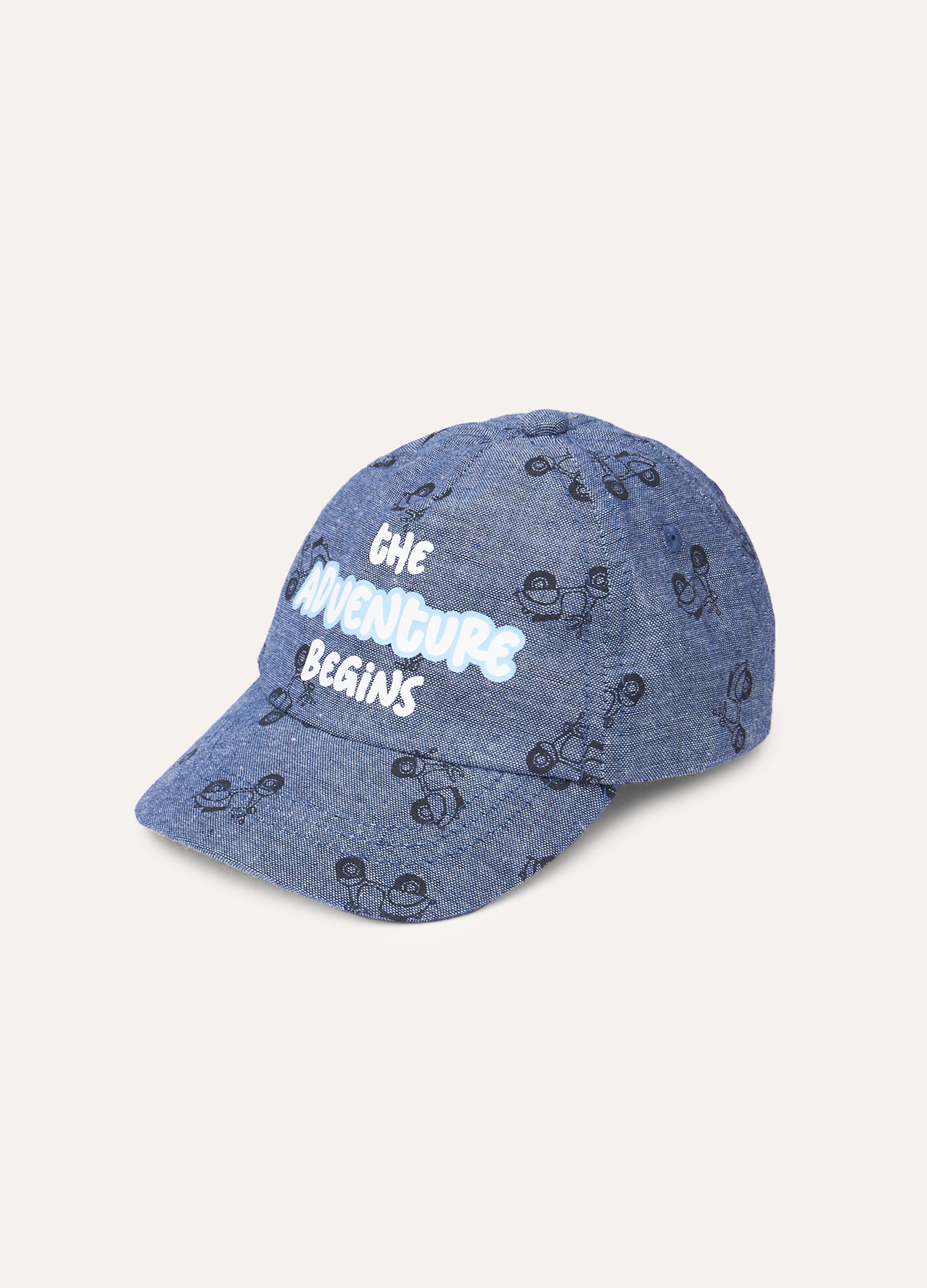 Cappello da baseball in puro cotone neonato_0