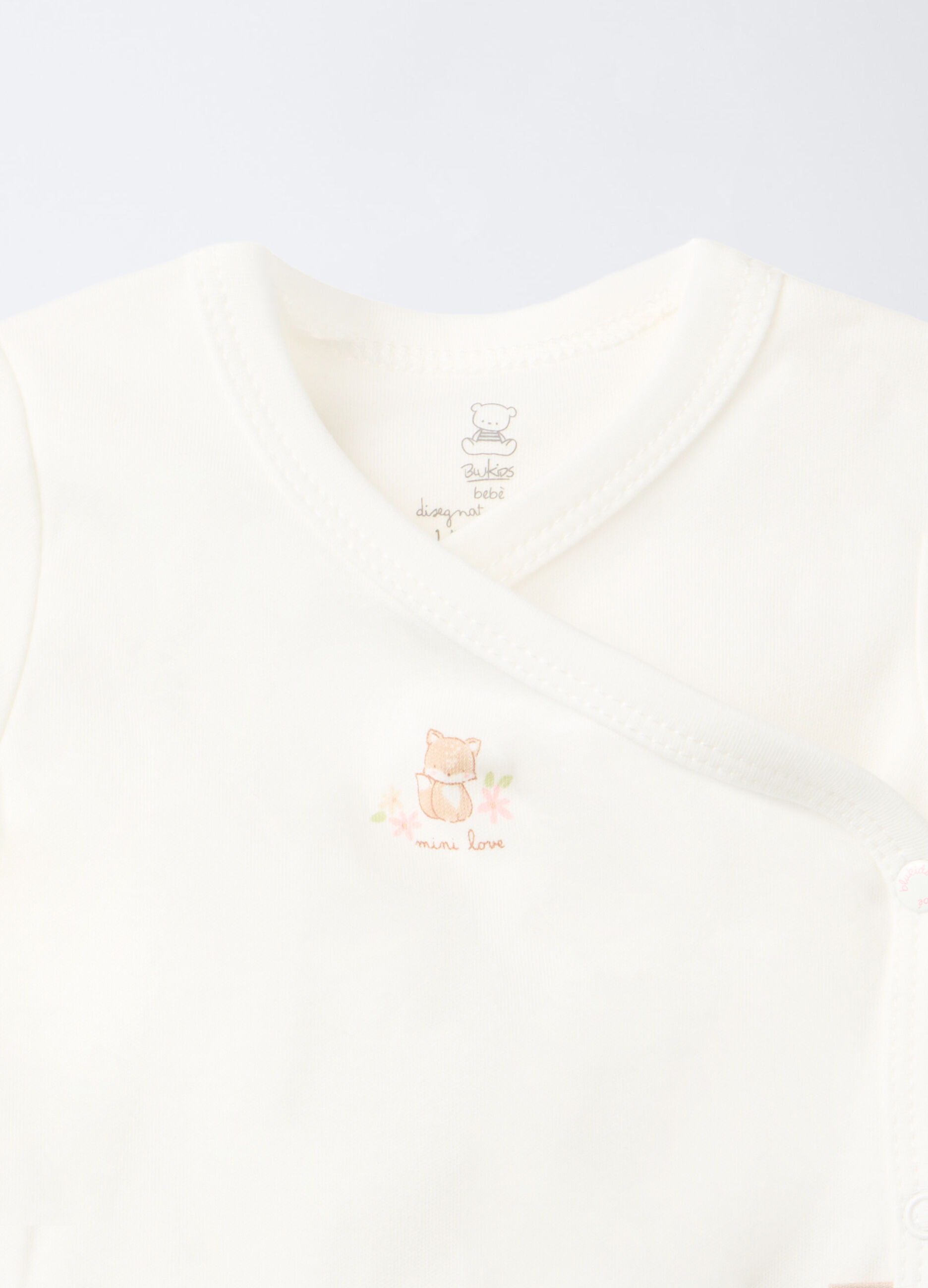 Pack 2 body incrociati in interlock di puro cotone neonata_2