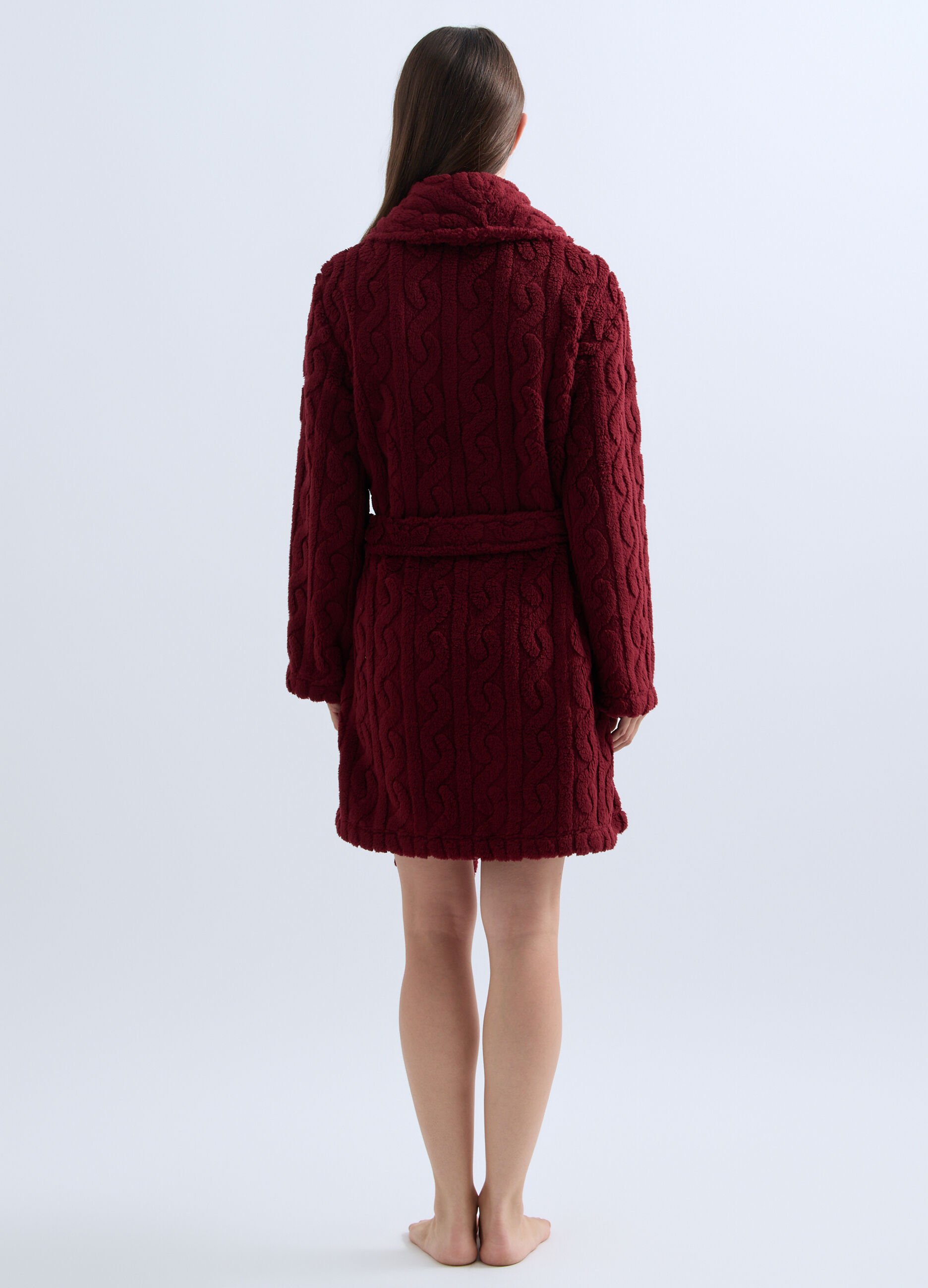Vestaglia in eco fur donna_1