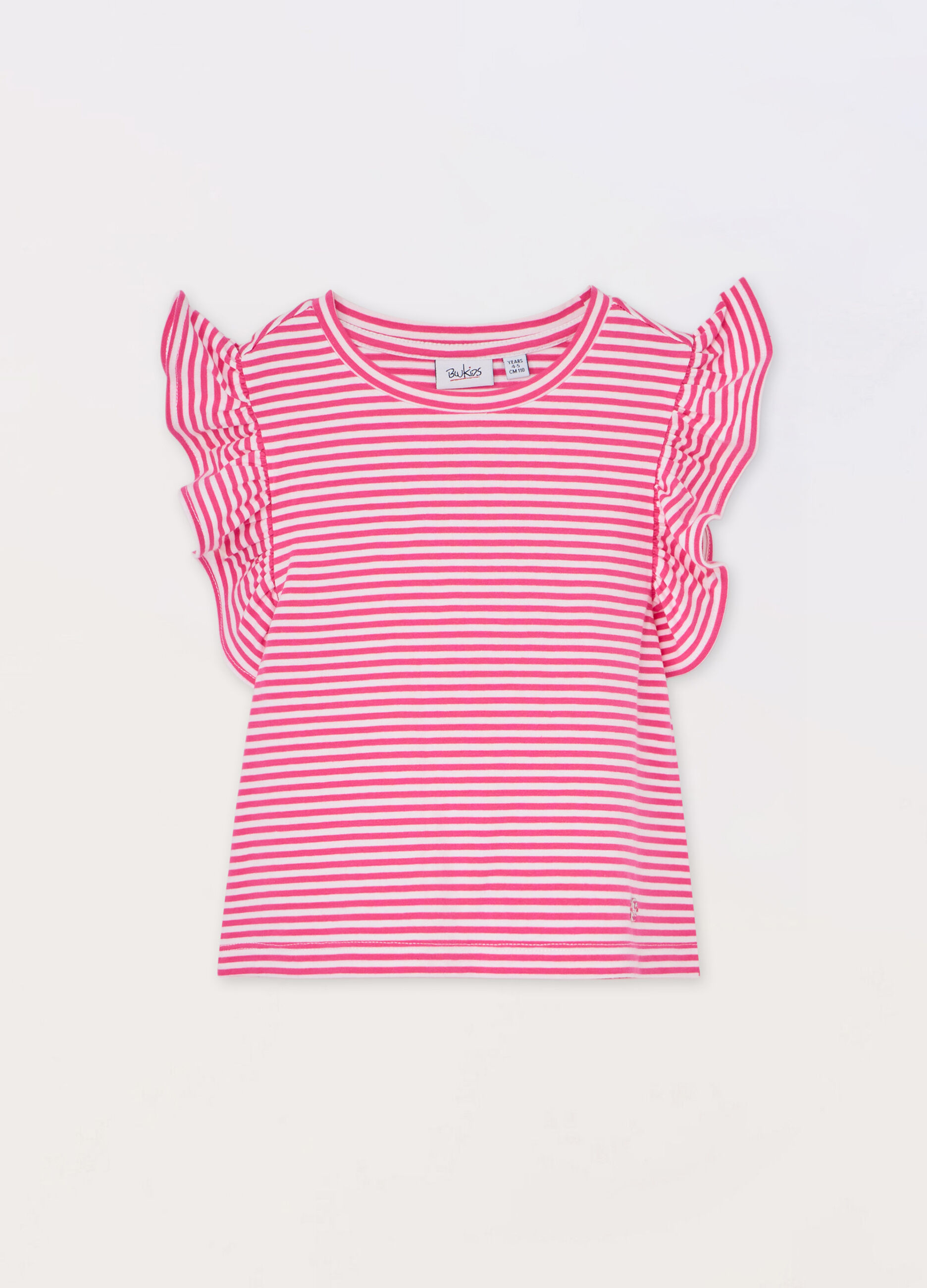 T-shirt in jersey di cotone stretch bambina_0