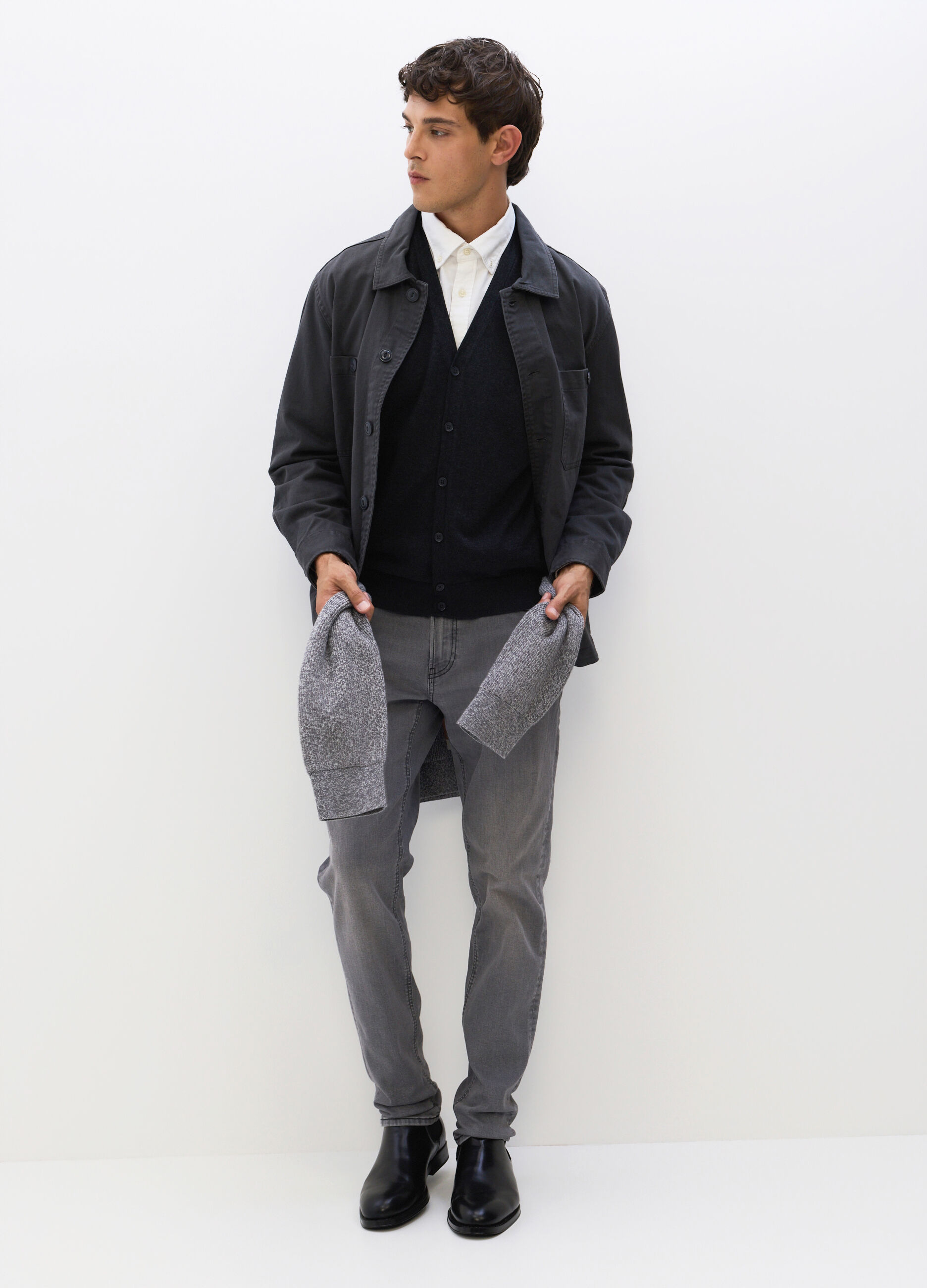 Jeans slim fit in denim stretch uomo