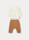 Jogging set in puro cotone fleece neonato _1