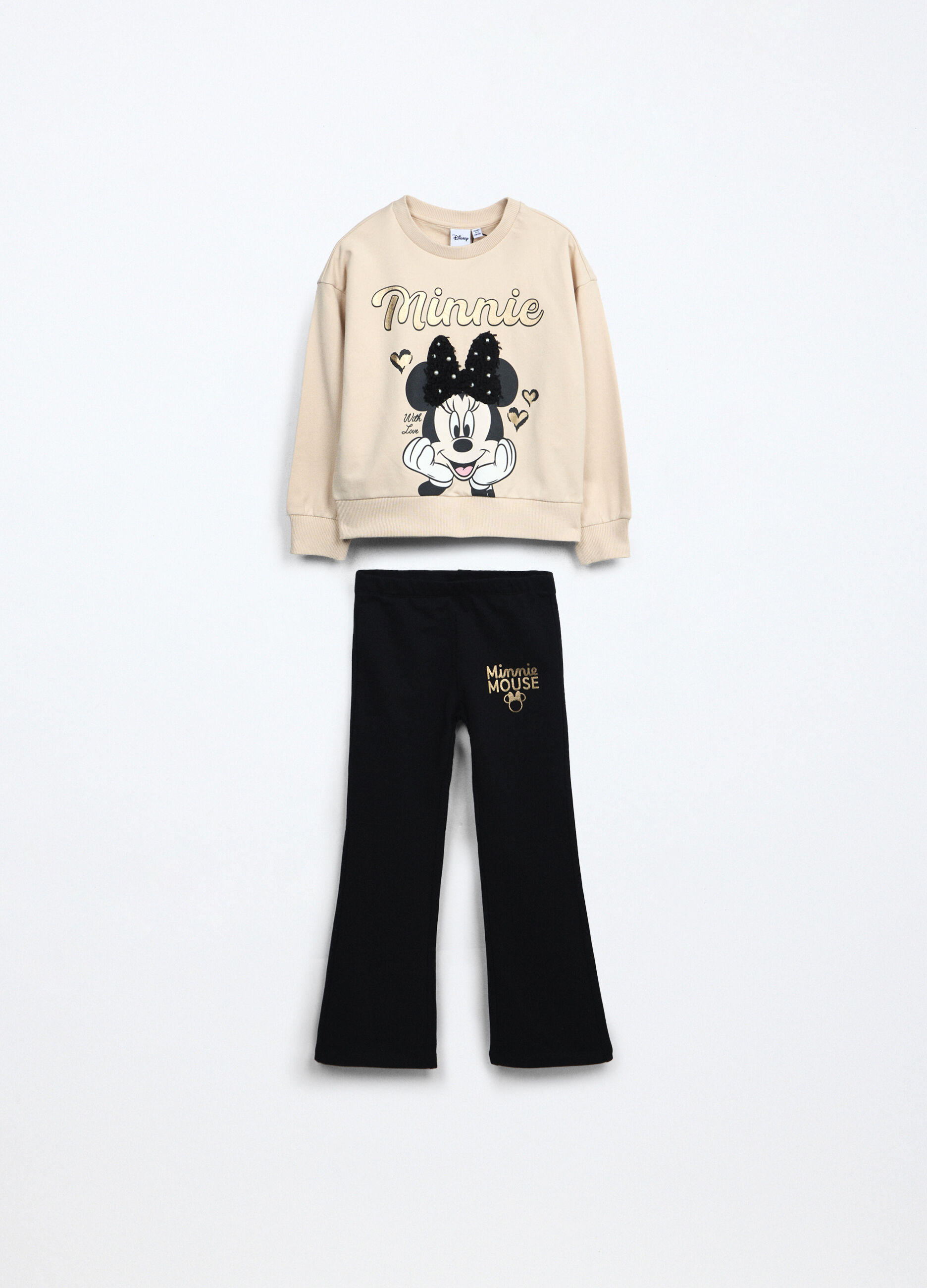 Jogging set in french terry stretch bambina_0