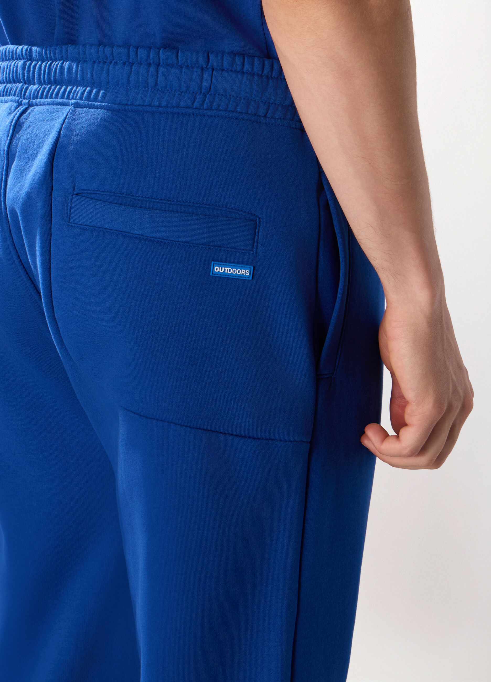 Jogger sportivi in misto cotone uomo_2