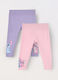 Pack 2 leggings in jersey di cotone stretch neonata_0