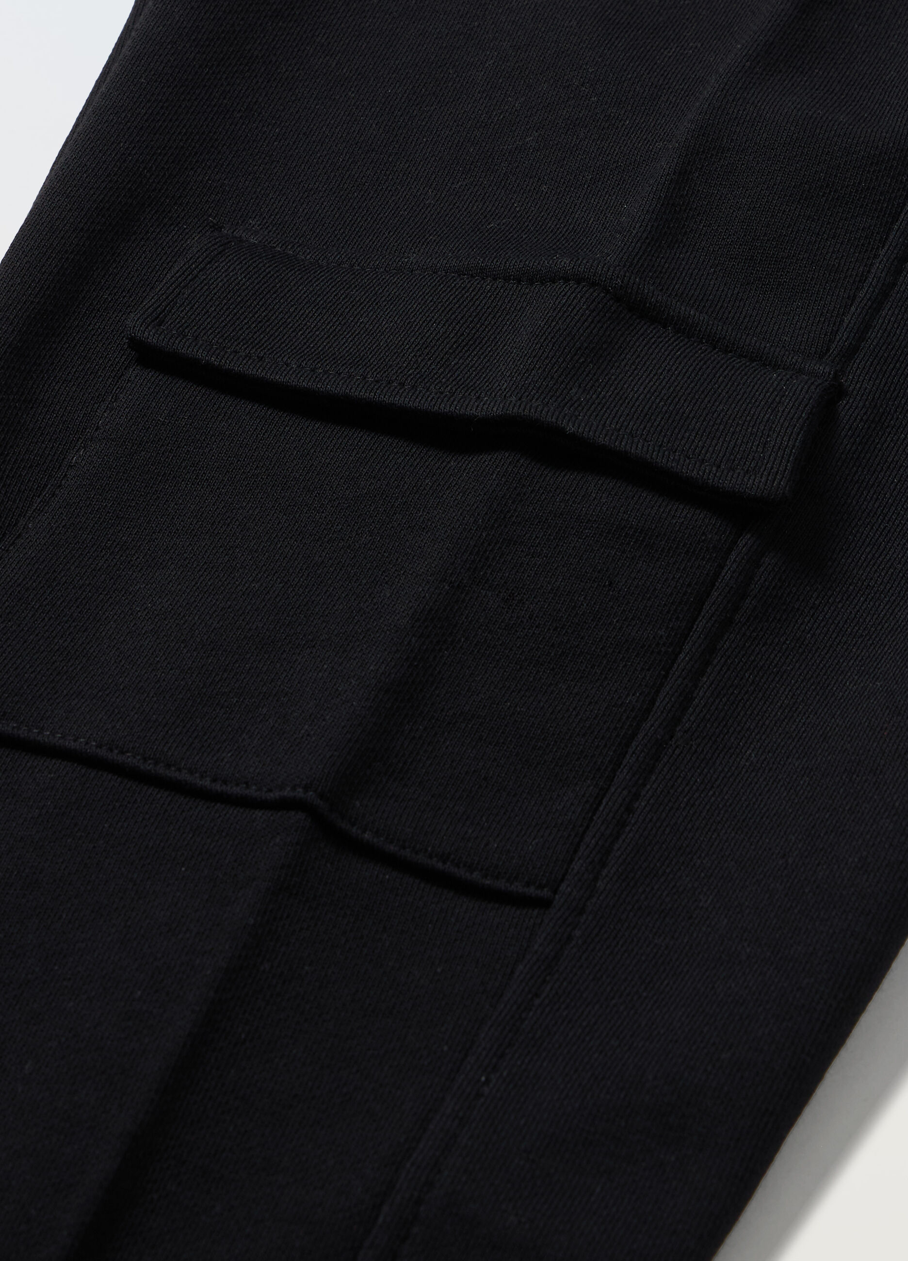 Joggers cargo in french terry di puro cotone ragazza_1