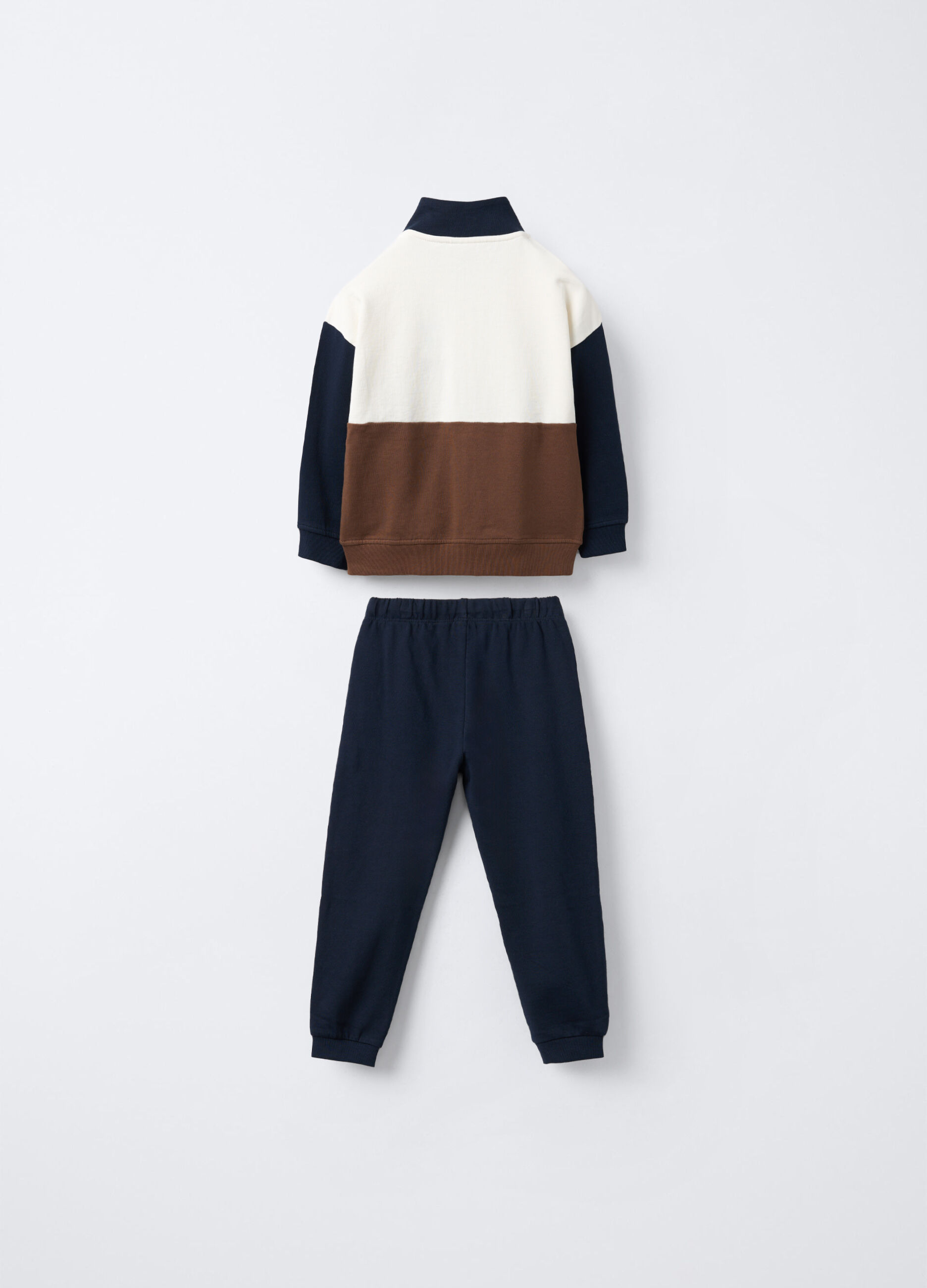 Jogging set in puro cotone garzato bambino_1
