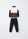 Jogging set in puro cotone garzato bambino_1