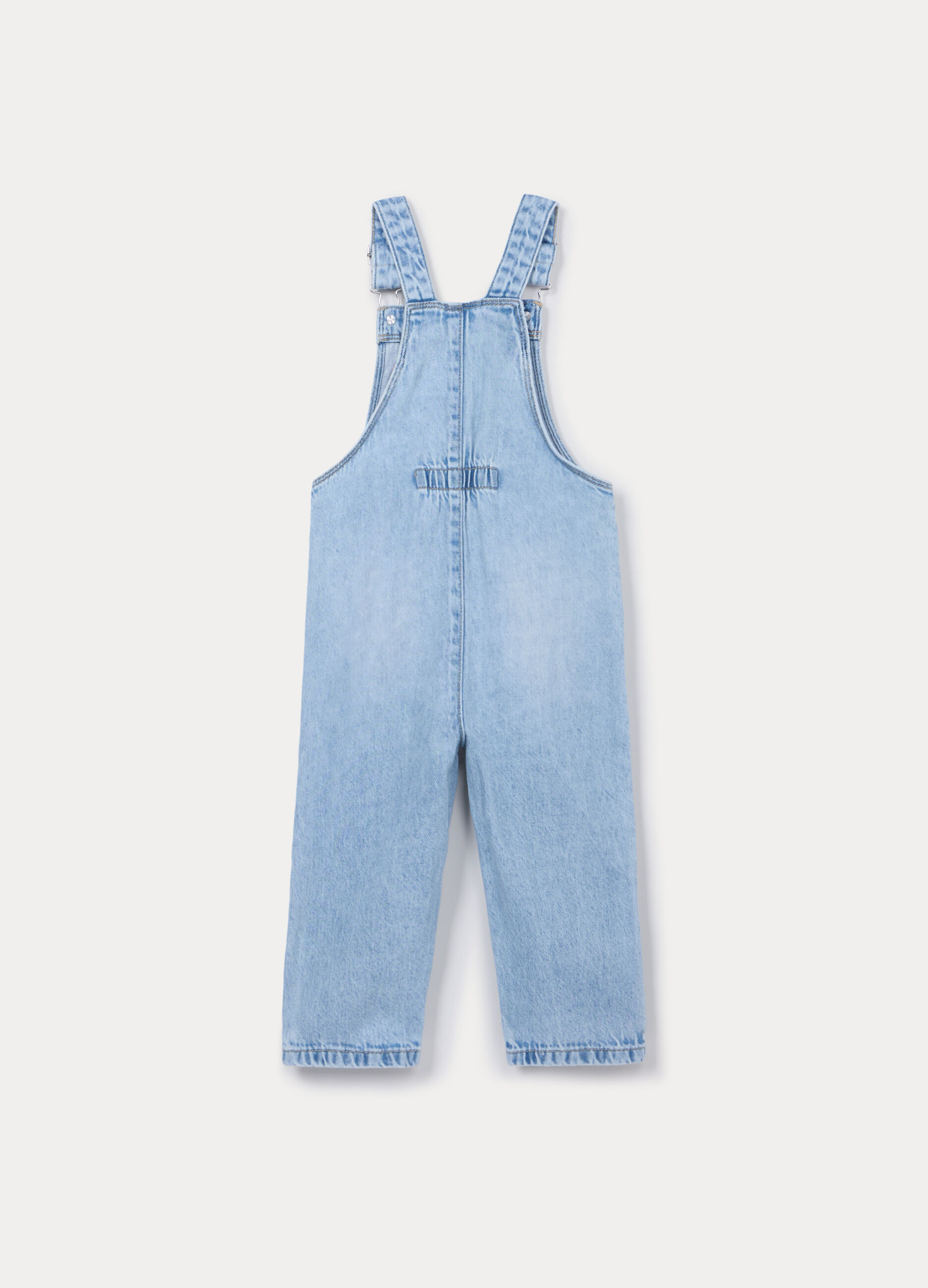 Salopette Disney in denim di puro cotone bimba_1