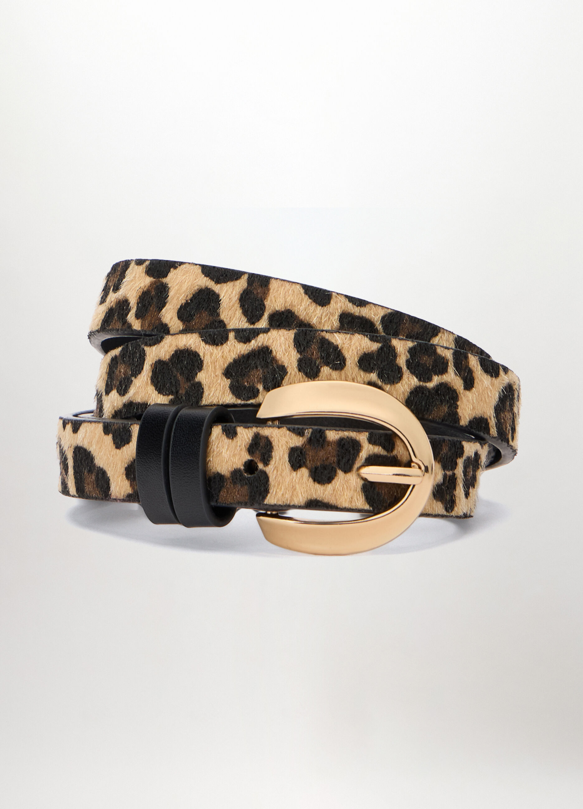 Cintura in ecopelle animalier donna_0