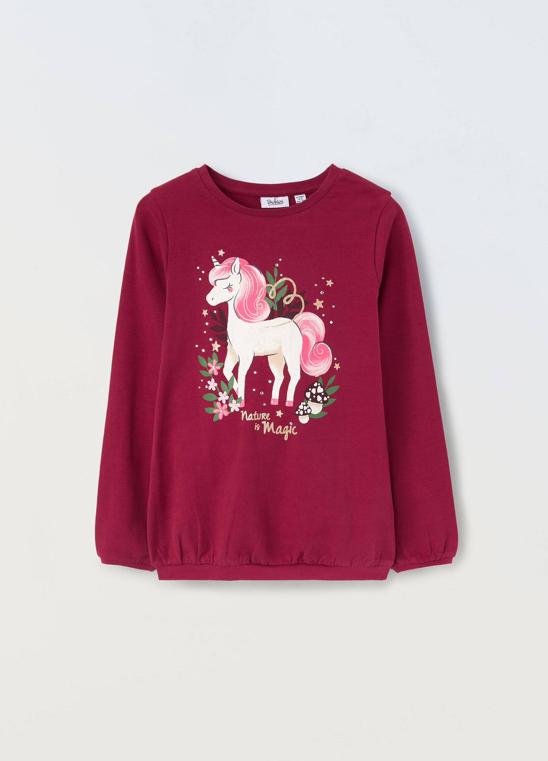 T-shirt in jersey stretch bambina_0