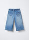 Jogger in denim misto cotone Wide Leg bimba_0