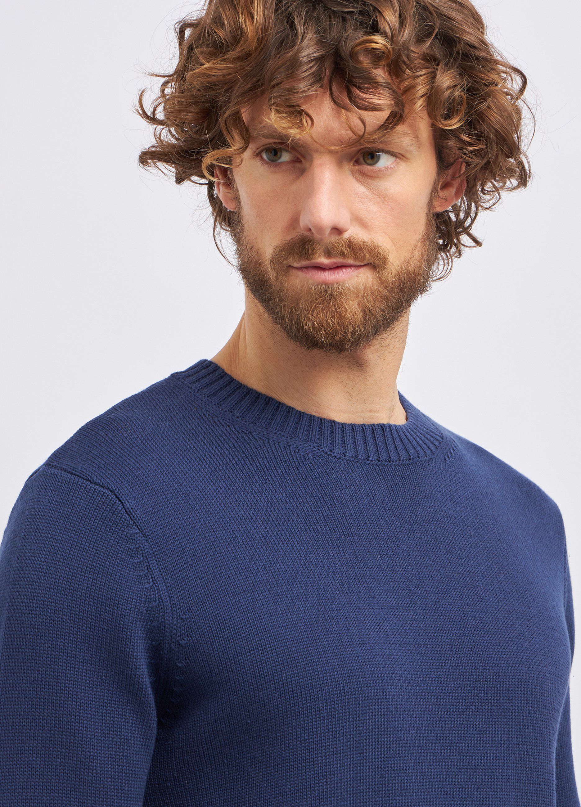 Tricot girocollo in misto cotone uomo_2