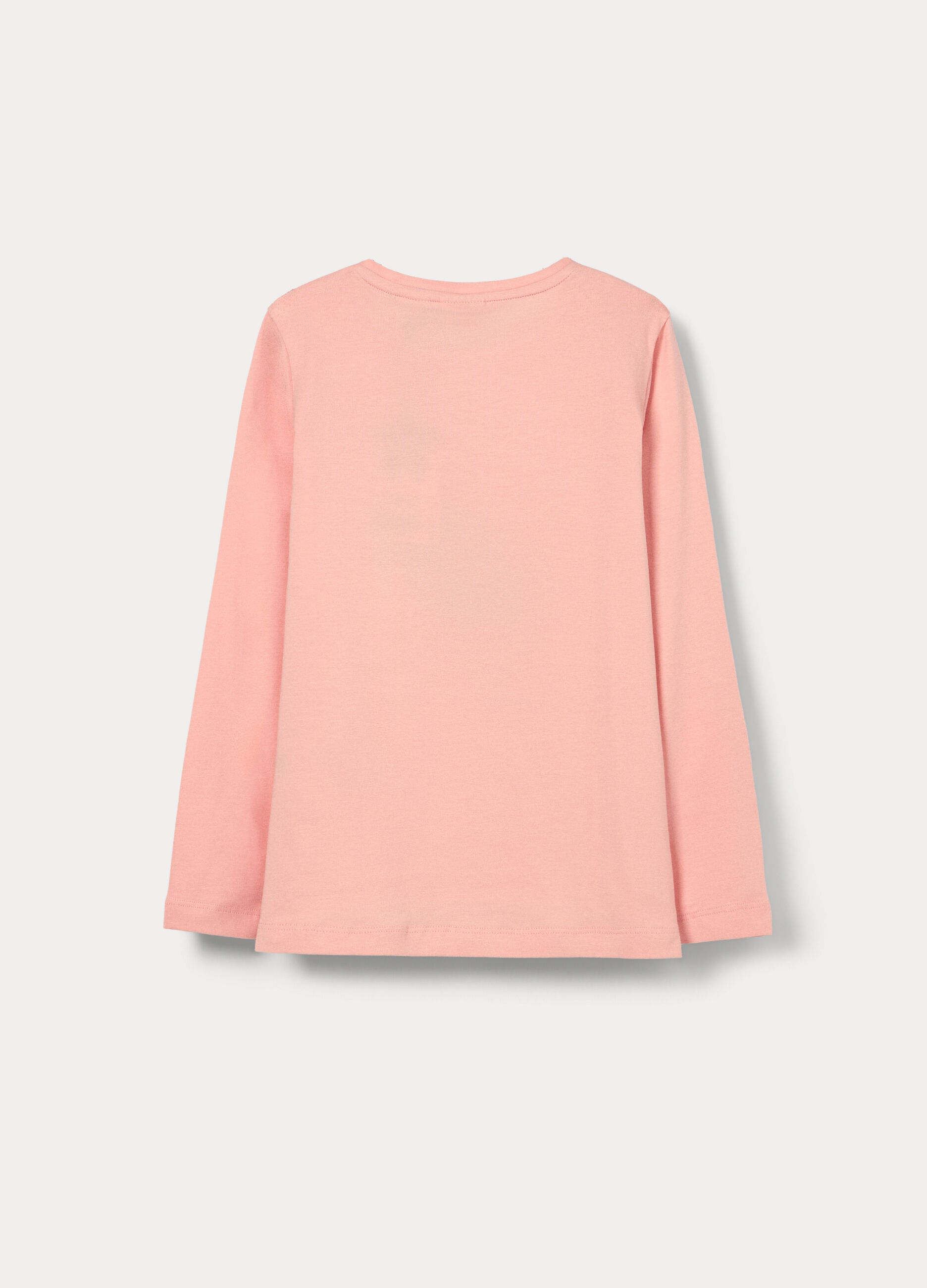 T-shirt in jersey di cotone stretch bambina_1