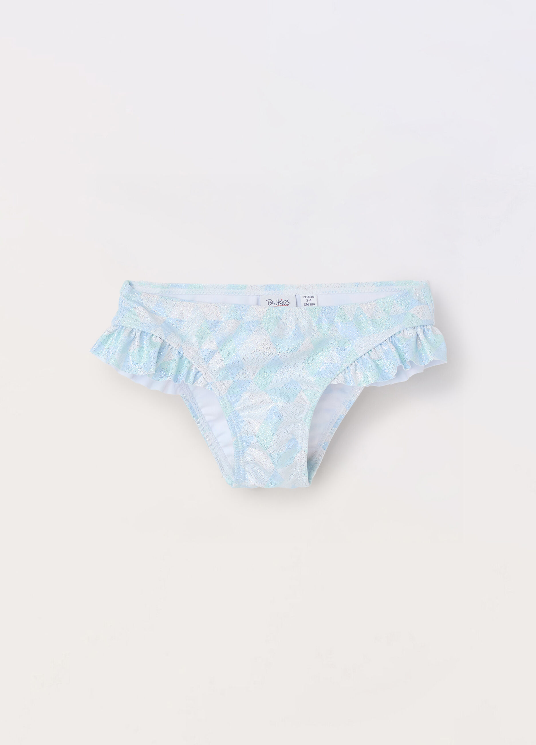 Costume slip con stampa bambina_0