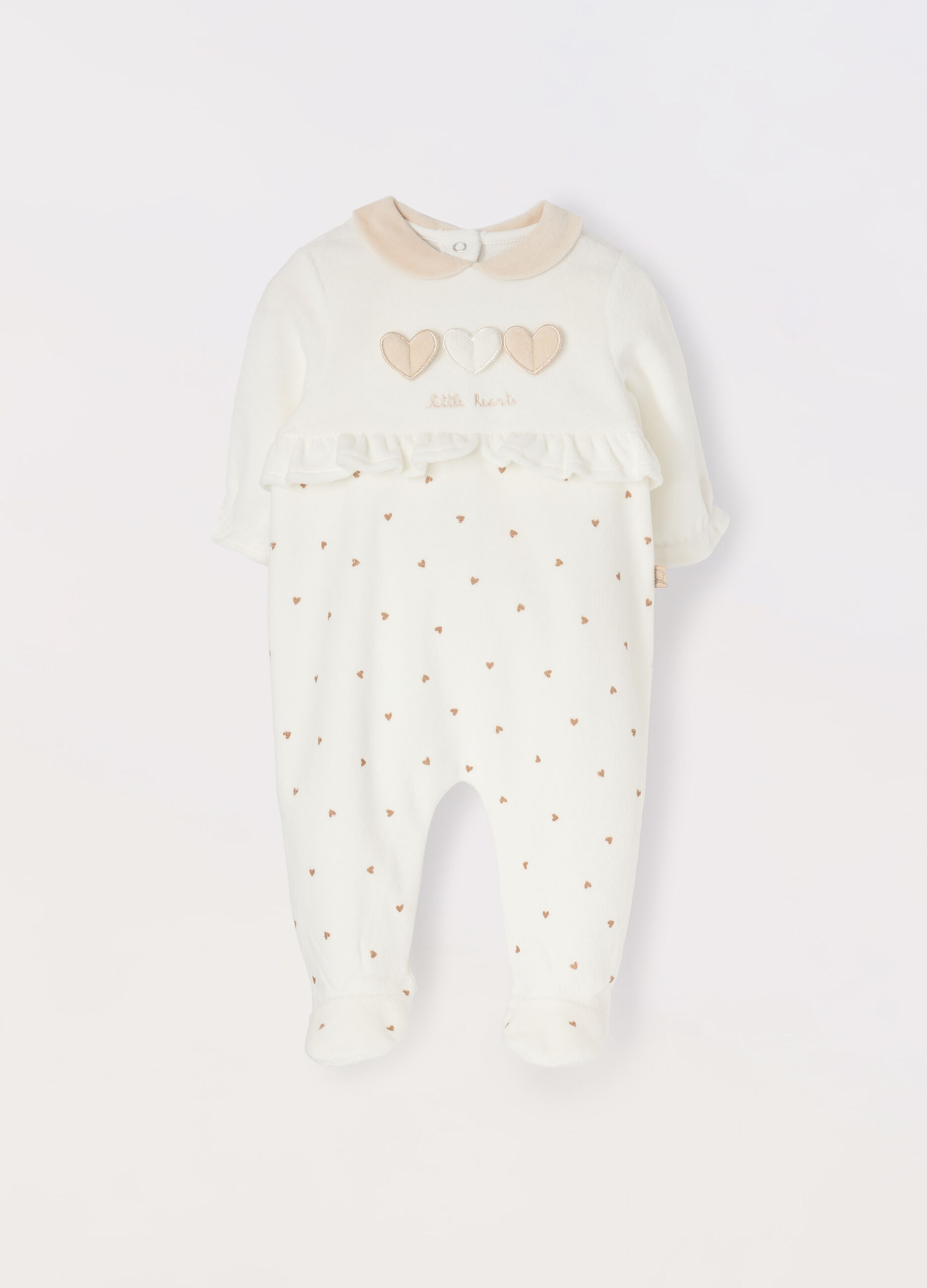 Tutina velours misto cotone neonata_0